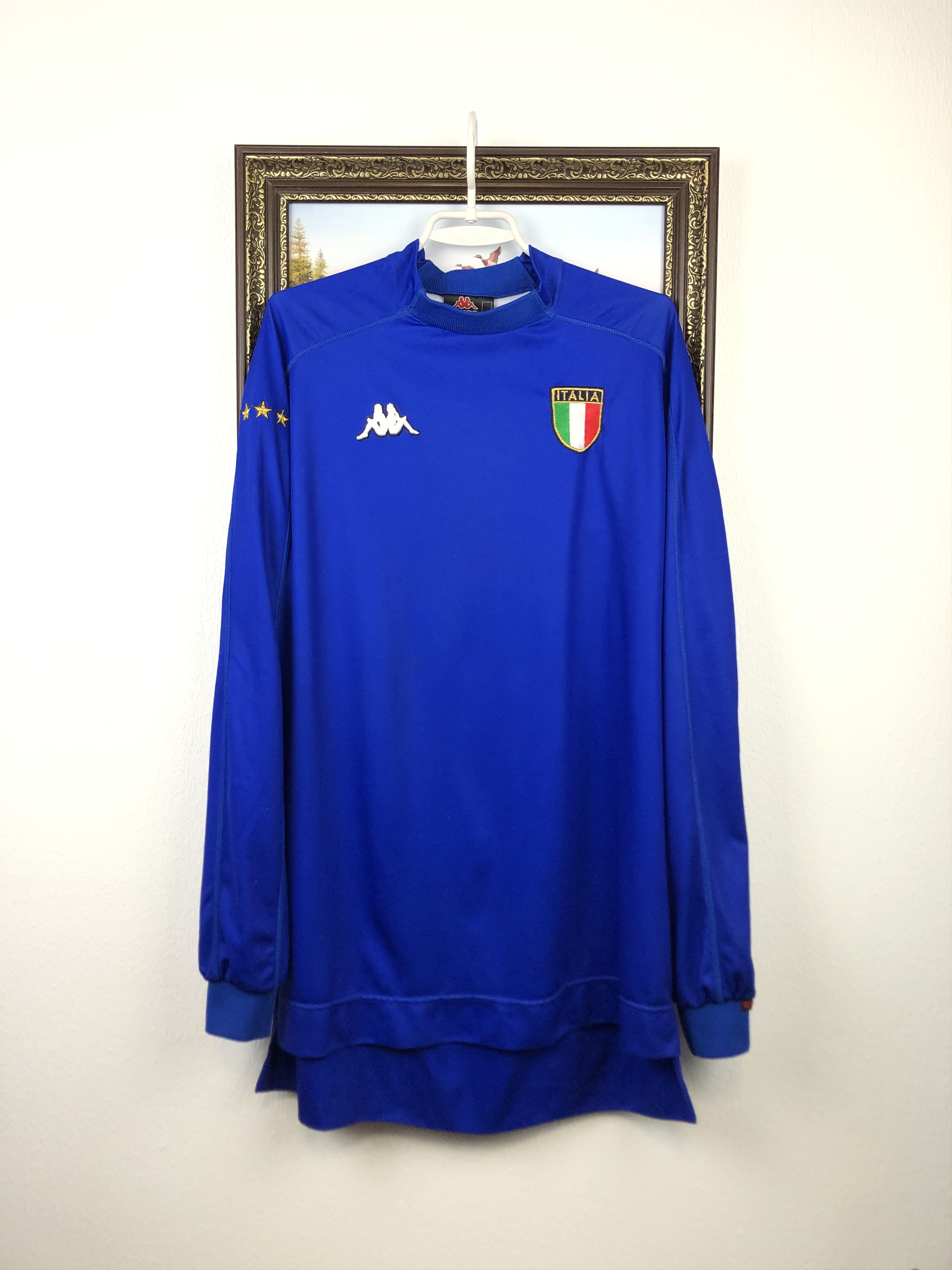 Kappa Italy shirt 1999 Maglia Soccer Long Sleeve Kappa Jersey Size US XL / EU 56 / 4 - 1 Thumbnail