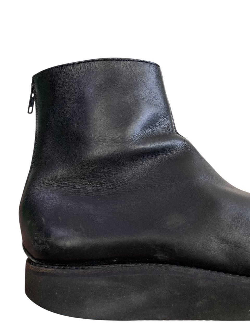 Lad Musician Lad Musician Back Zipper Leather Ankle Boots Size US 11.5 / EU 44-45 - 19 Thumbnail