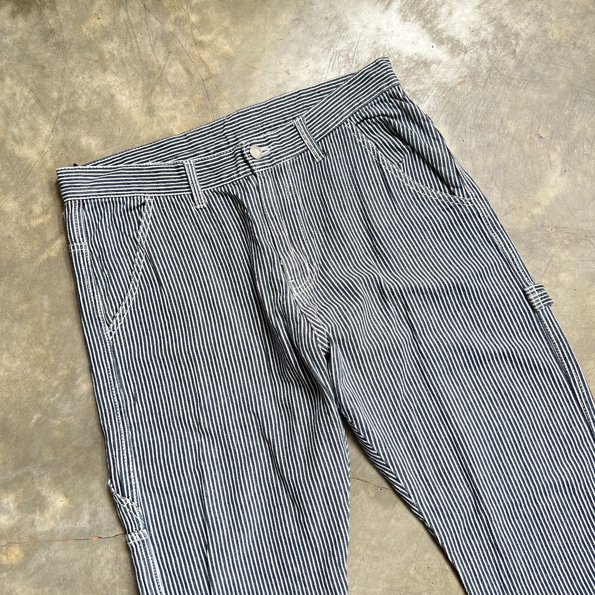 Japanese Brand 2000s Hickory Stripe Sugar Cane Style Carpenter Pants Size US 33 - 4 Thumbnail