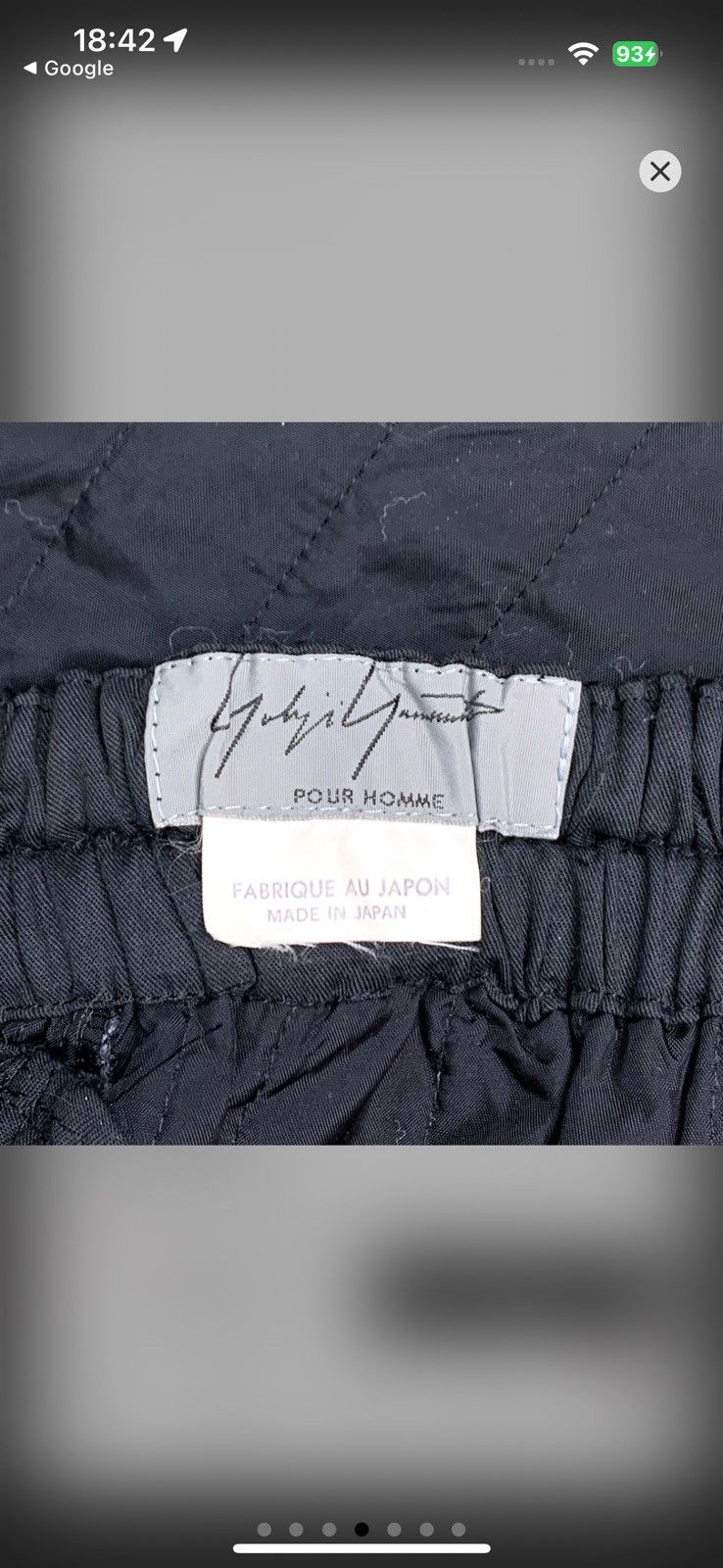Yohji Yamamoto Yohji Yamamoto Pour Homme AW92 Black Quilted Pants Size US 32 / EU 48 - 4 Thumbnail