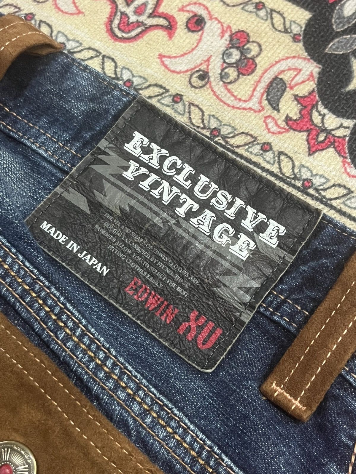 Edwin Edwin XVS Dark Faded Blue Washed Distressed Bush Pants Jeans Size US 30 / EU 46 - 9 Thumbnail