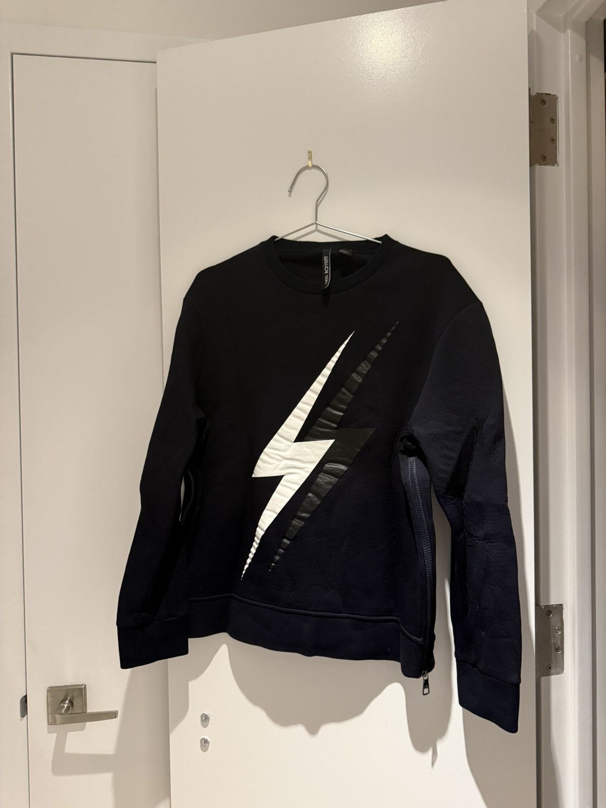 Neil Barrett Neil Barret Lightning Bolt Crew Size US M / EU 48-50 / 2 - 2 Thumbnail
