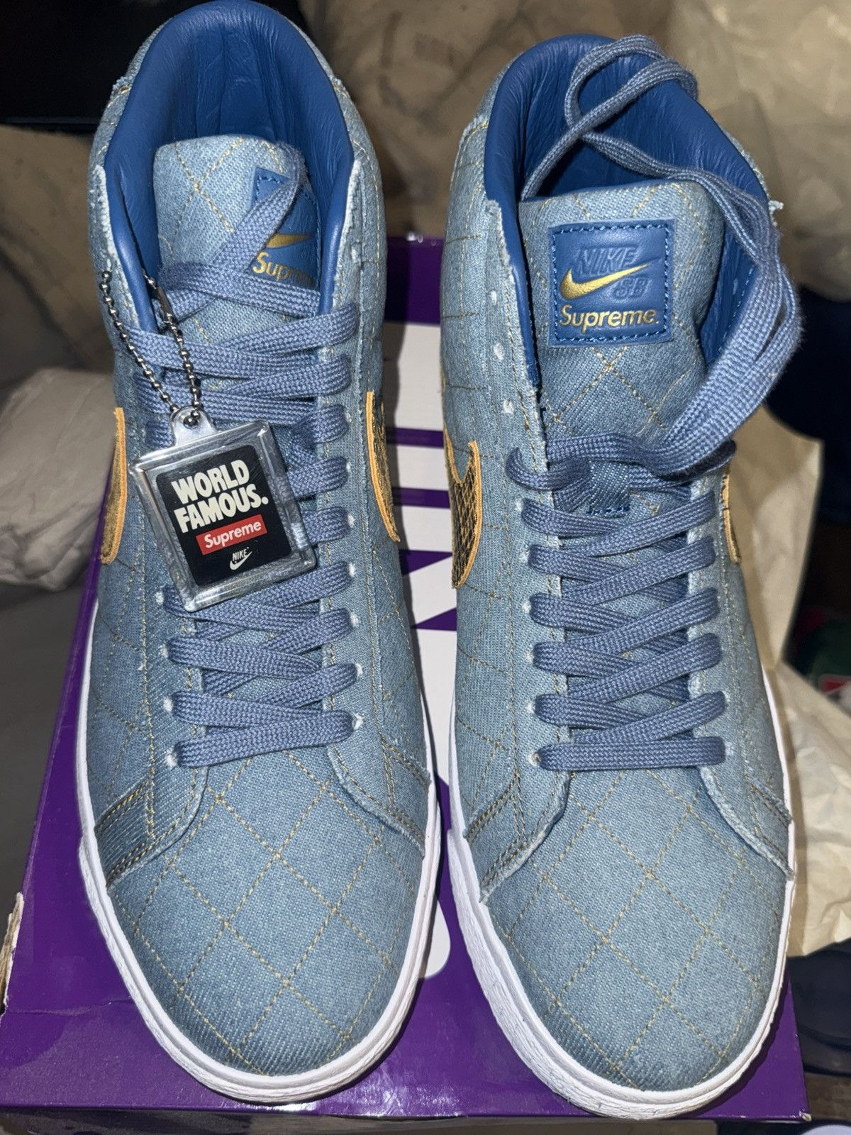 Nike × Supreme Nike sb zoom blazer mid qs 2 Size US 9 / EU 42 - 2 Thumbnail