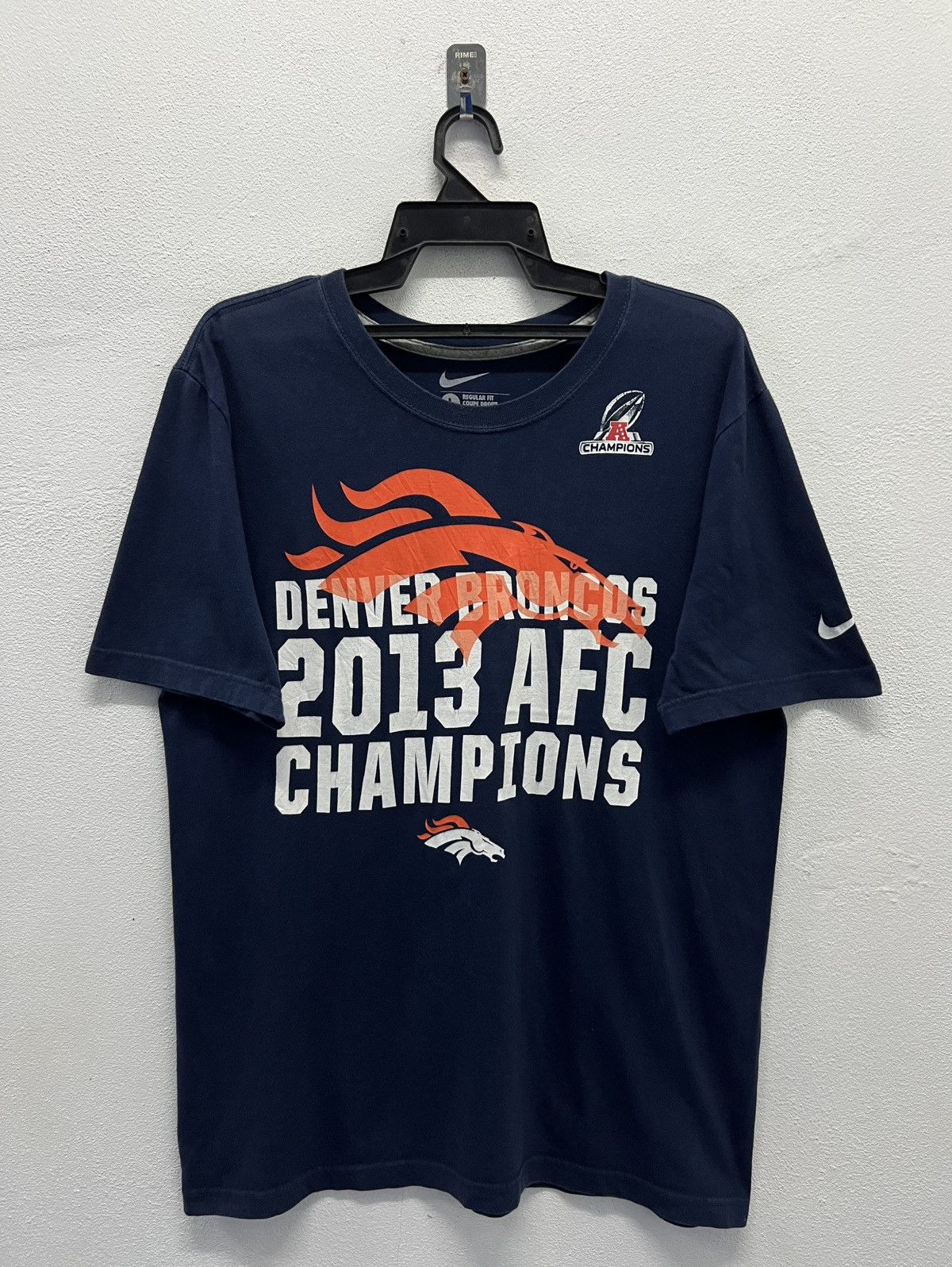 Nike × Vintage VINTAGE NIKE DENVER BRONCOS 2013 AFC CHAMPIONS SHIRT Size US L / EU 52-54 / 3 - 1 Thumbnail