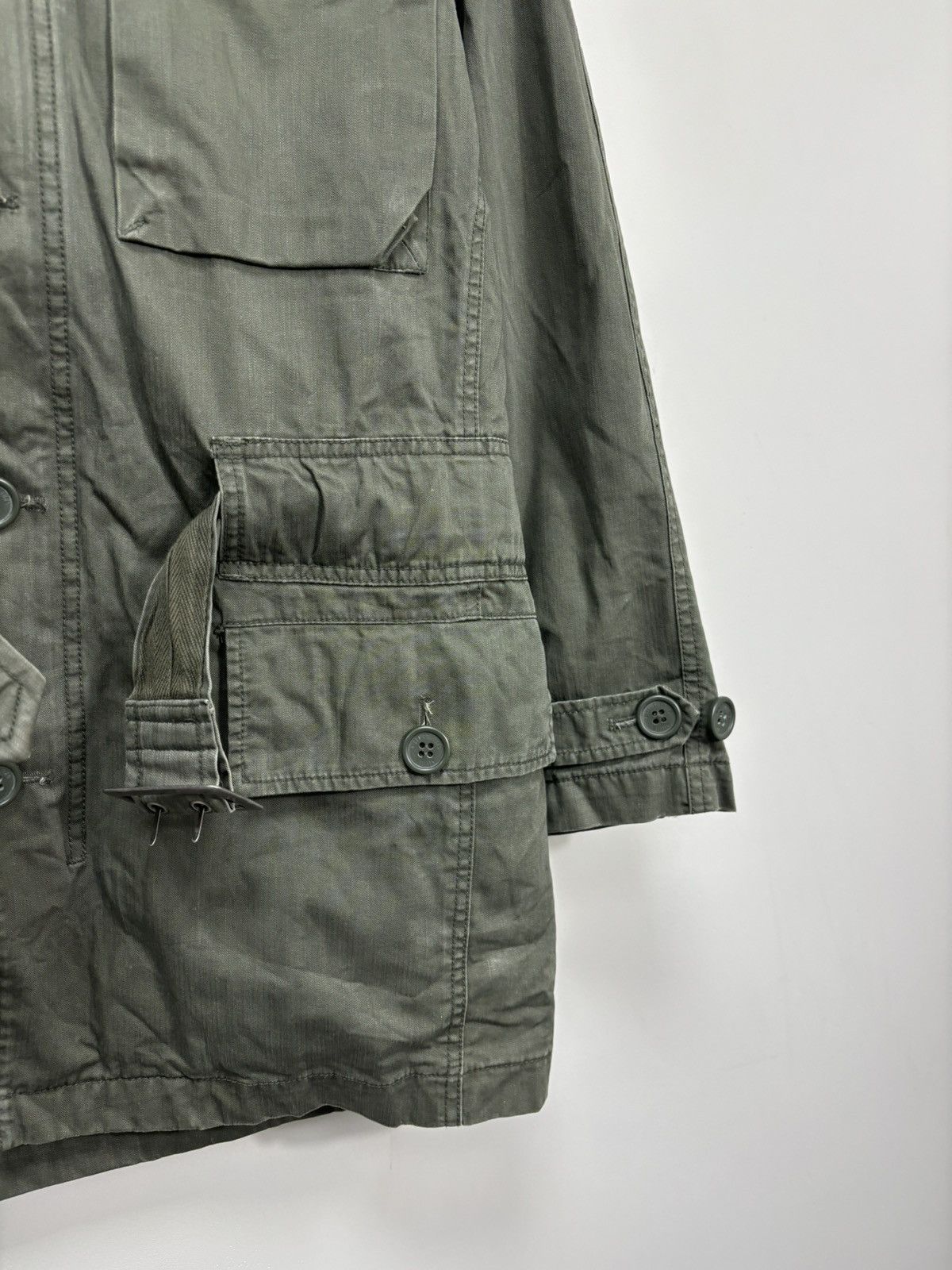 Nigel Cabourn Nigel Cabourn Utility Multipocket Belted Military Jacket Size US S / EU 44-46 / 1 - 5 Thumbnail