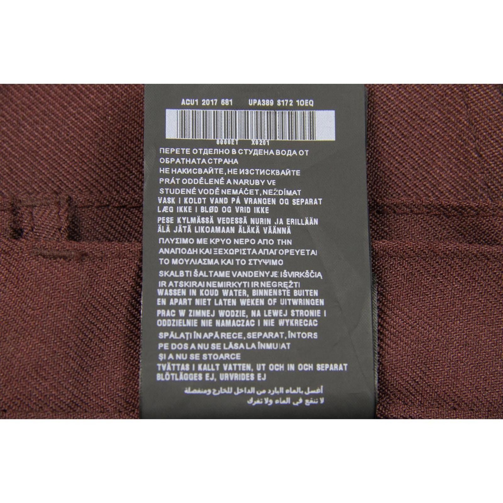 Prada Prada Men's F/W 17 Burgundy Twill Rubber Logo Trouser 50 Size US 44 / EU 60 - 8 Thumbnail
