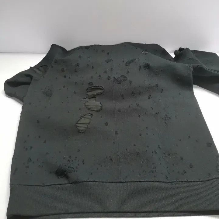 Givenchy Givenchy Givenchy Black Distressed Logo Hoodie -2507 Size US XS / EU 42 / 0 - 9 Thumbnail
