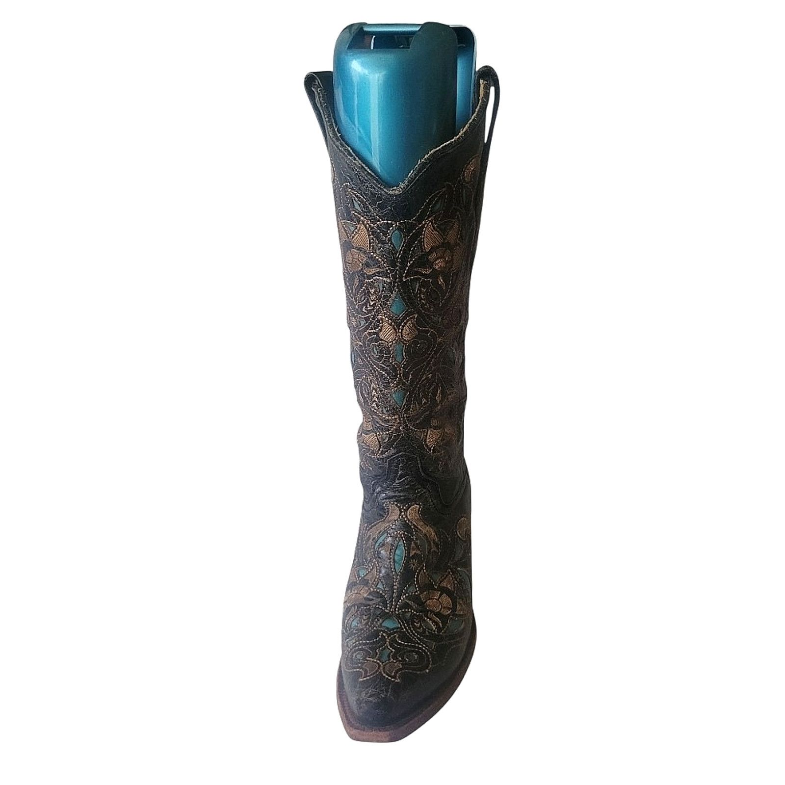 Corral CORRAL WESTERN BOOTS Black Leather Stitching Woman Size 8.5M Size US 8.5 / IT 38.5 - 1 Thumbnail