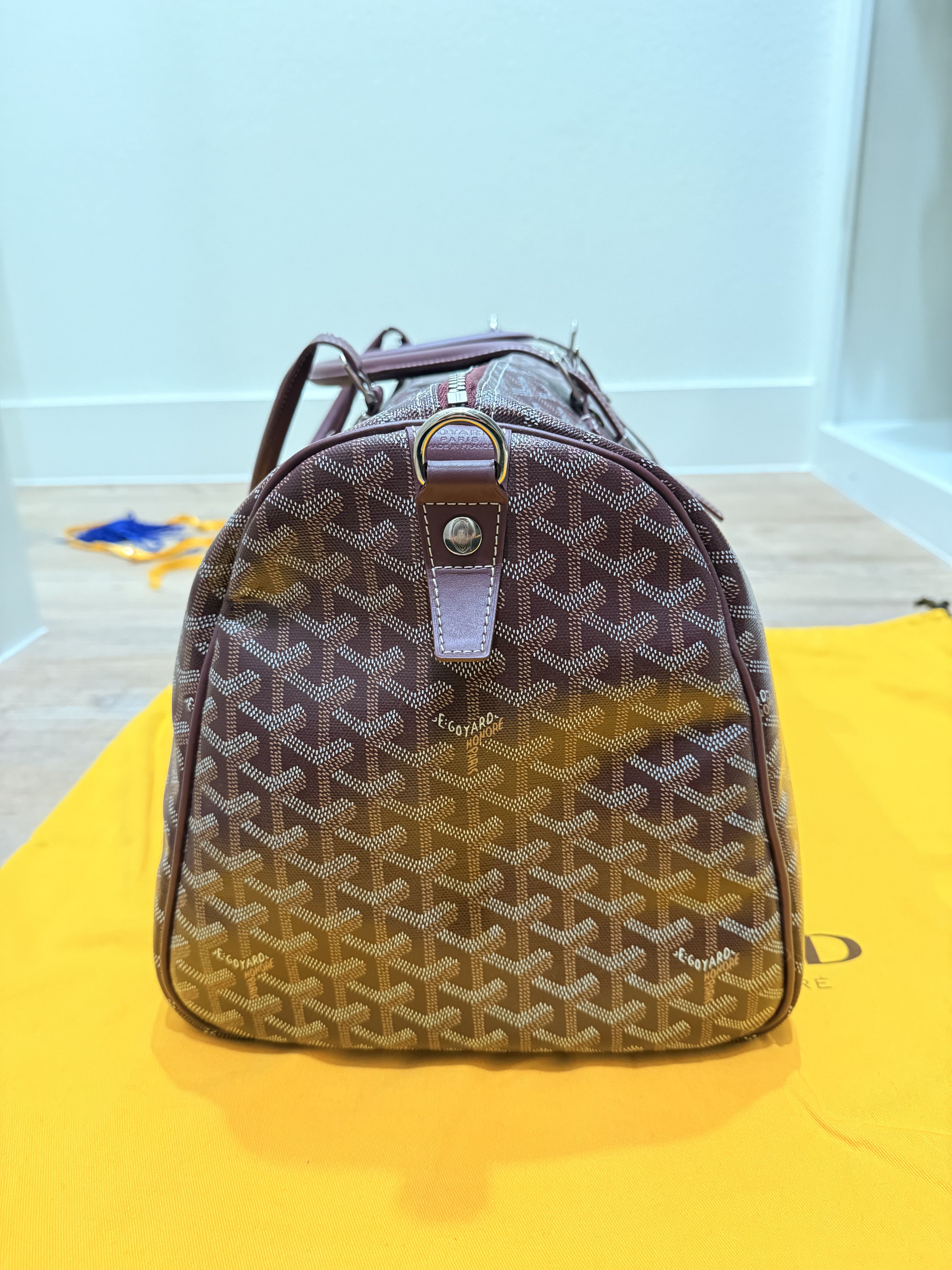 Goyard Boston 50 Burgundy Size ONE SIZE - 7 Thumbnail