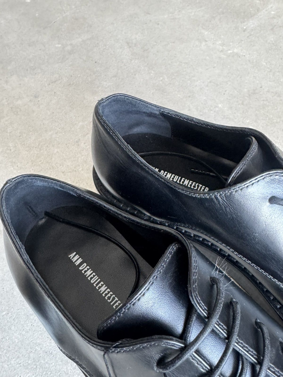 Ann Demeulemeester Ann Demeulemeester Derby Boots Leather Size US 12 / EU 45 - 6 Thumbnail
