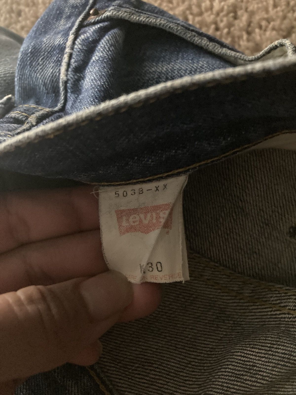 Levi's 1998 Levi's Big E 503B Distressed W30 L31 90s Vintage Faded Size US 30 / EU 46 - 13 Thumbnail