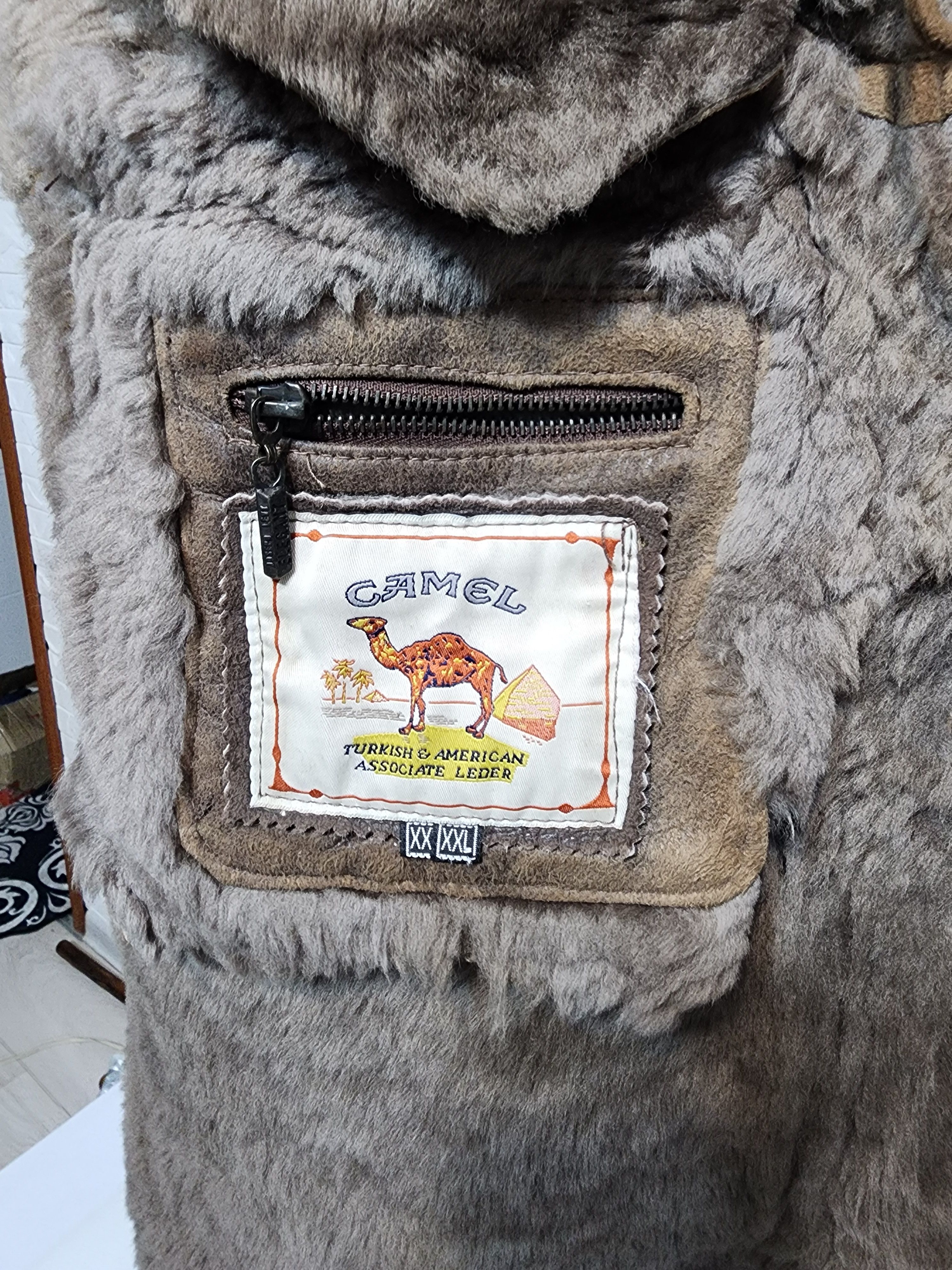 Furla Men's Brown Sheepskin Coat: Genuine Fur, Button Closure Size US XXL / EU 58 / 5 - 12 Thumbnail