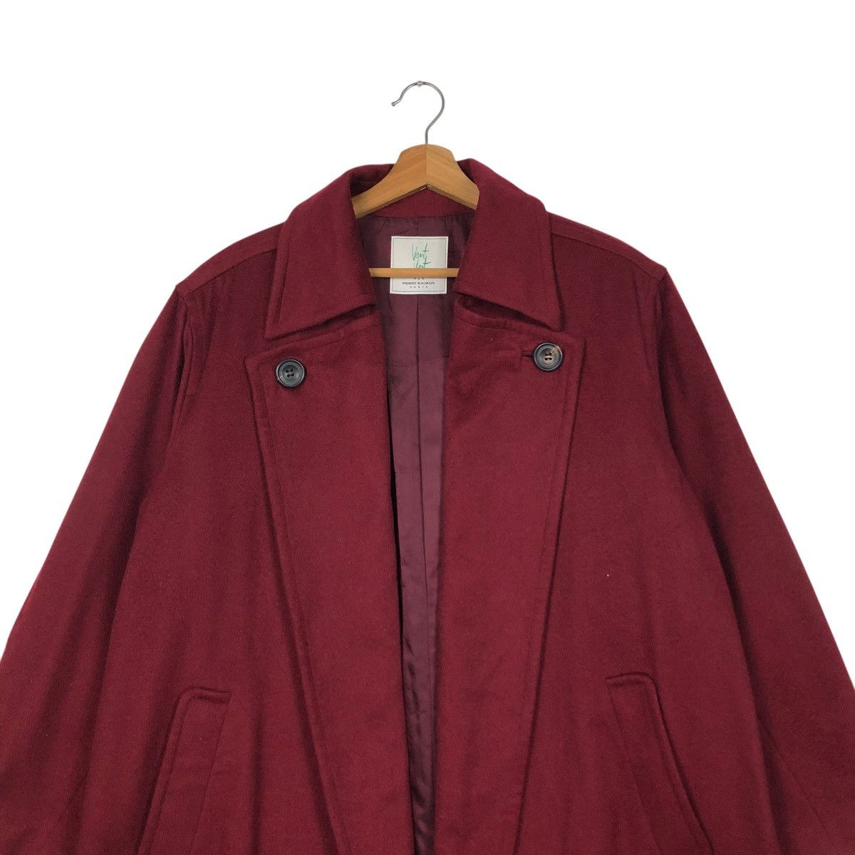 Pierre Balmain 🔥VINTAGE WOOL LONG JACKET PIERRE BALMAIN PARIS Size US M / EU 48-50 / 2 - 5 Thumbnail