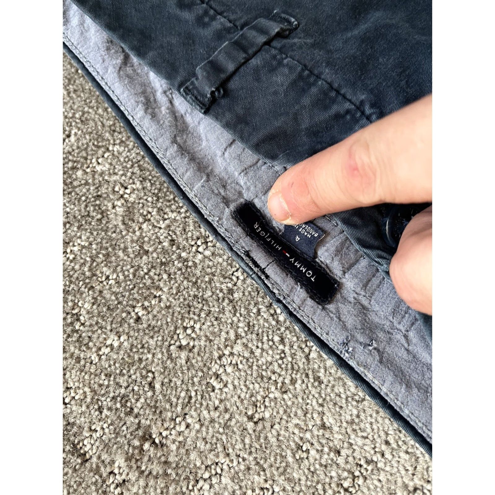 Tommy Hilfiger Tommy Hilfiger Chino Pants Women Size 4 Skinny Mid Rise Stretch Flat Front Navy Blue Size 27" / US 4 / IT 40 - 5 Thumbnail