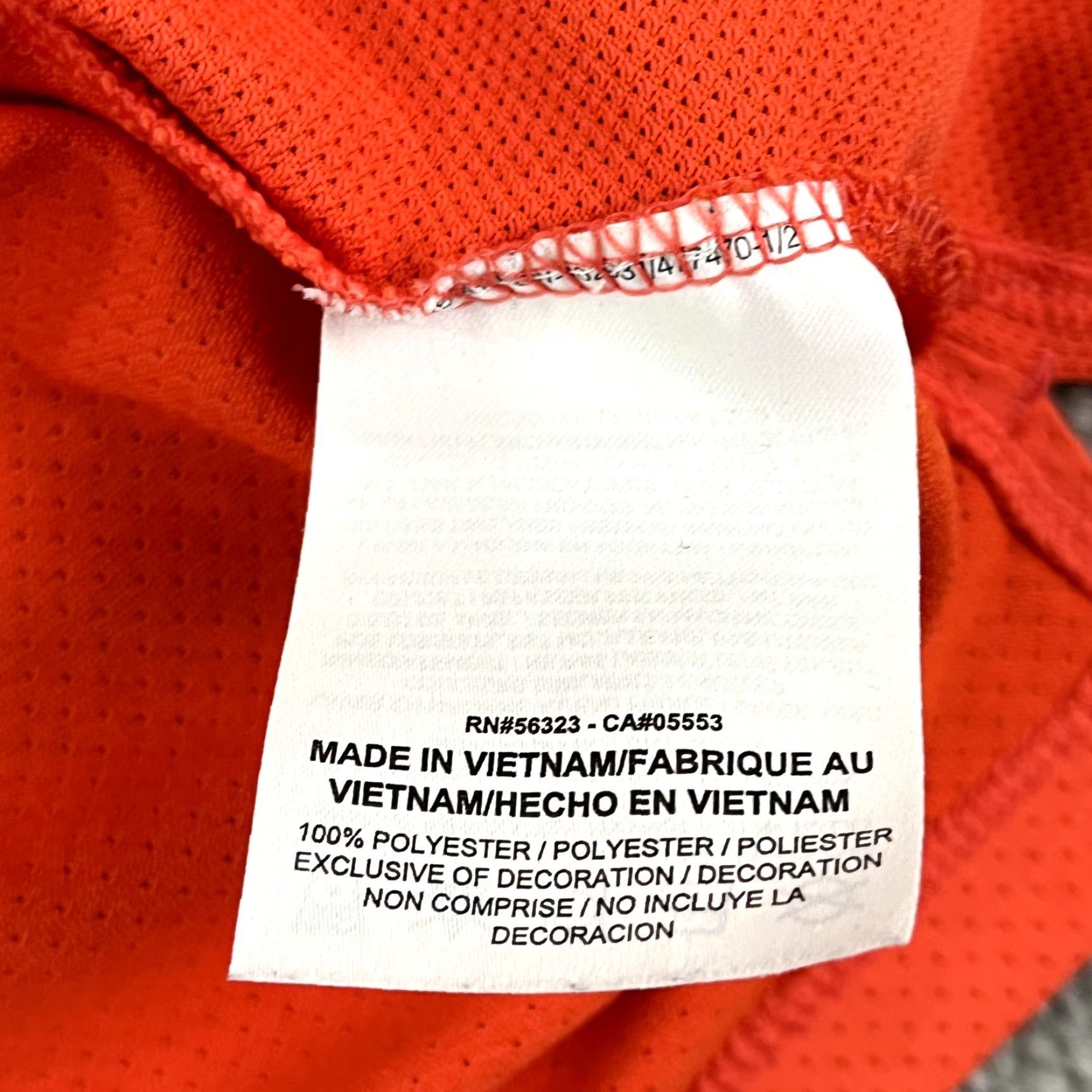 Nike NIKE Polo Shirt XL Orange Mens Polo Shirt Golf Performance Sport Zonal Cooling Sportswear Regular Fit Short Sleeve 100% Polyester Size US XL / EU 56 / 4 - 6 Thumbnail