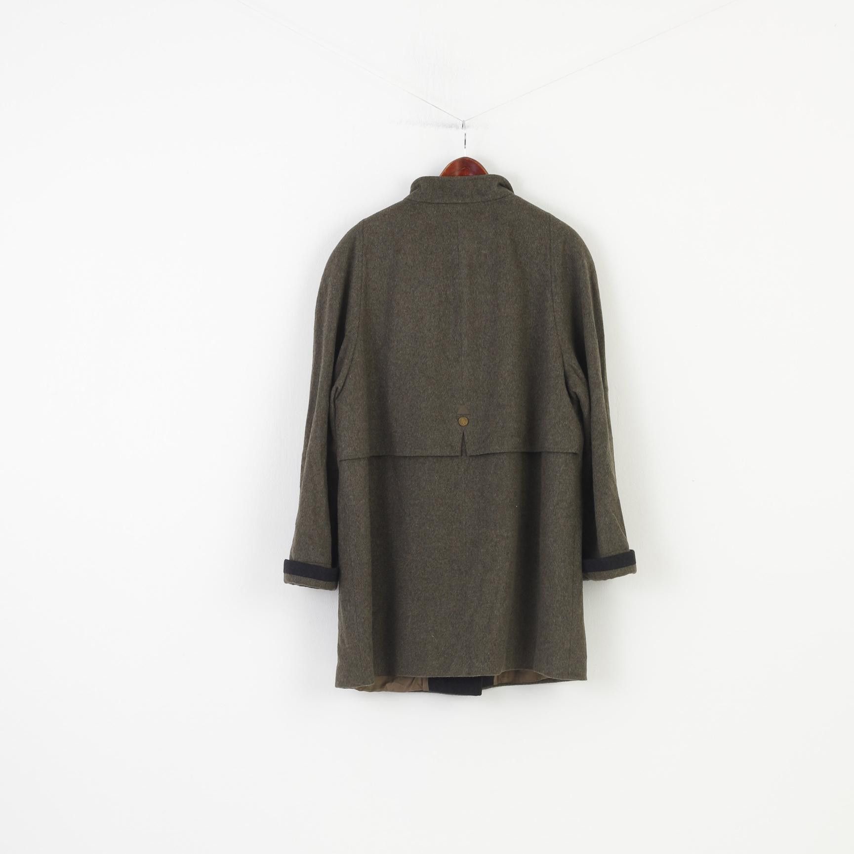 Vintage Westbury Woman 46 (XL) Coat Khaki Bottoms Collar 2281 Size XL / US 12-14 / IT 48-50 - 9 Thumbnail