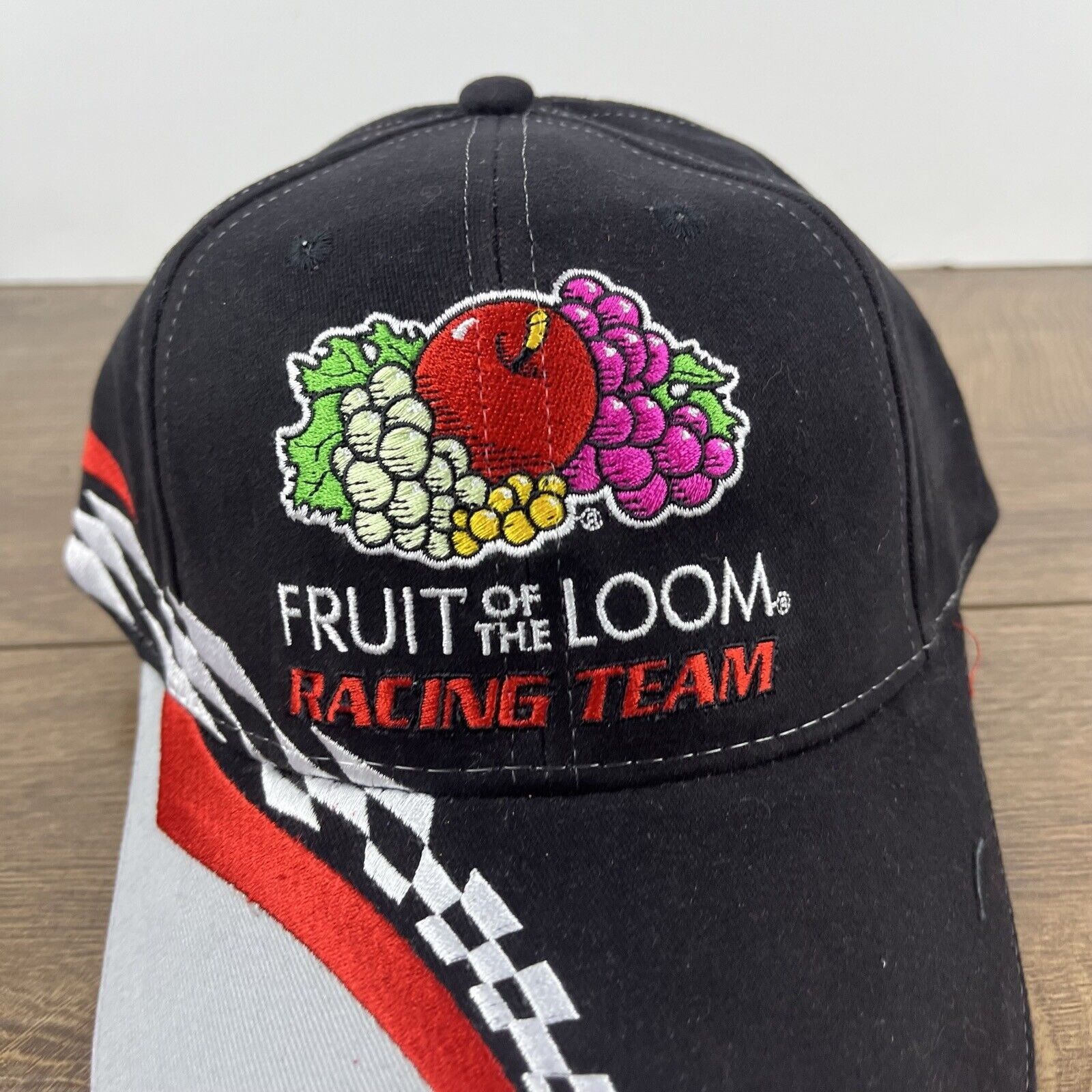 Other Fruit of the Loom Racing 55 Black Cap Hat Adjustable Hat Bla Size ONE SIZE - 6 Thumbnail