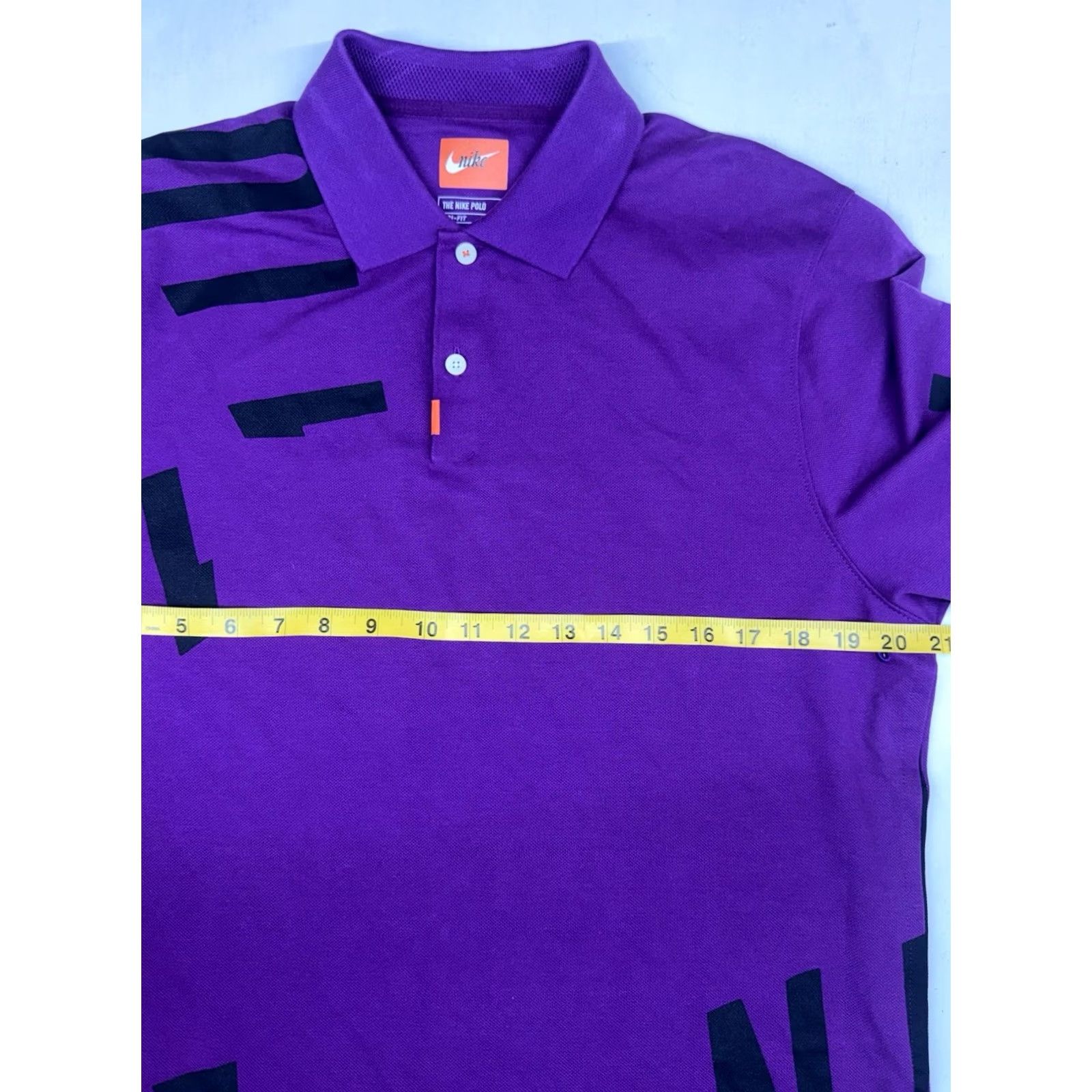Nike Nike Purple Knit Polo Shirt Dri-Fit Stretch Mens M Polo Short Sleeve Solid Button Logo Punk Skater Casual Activewear Size US M / EU 48-50 / 2 - 3 Thumbnail