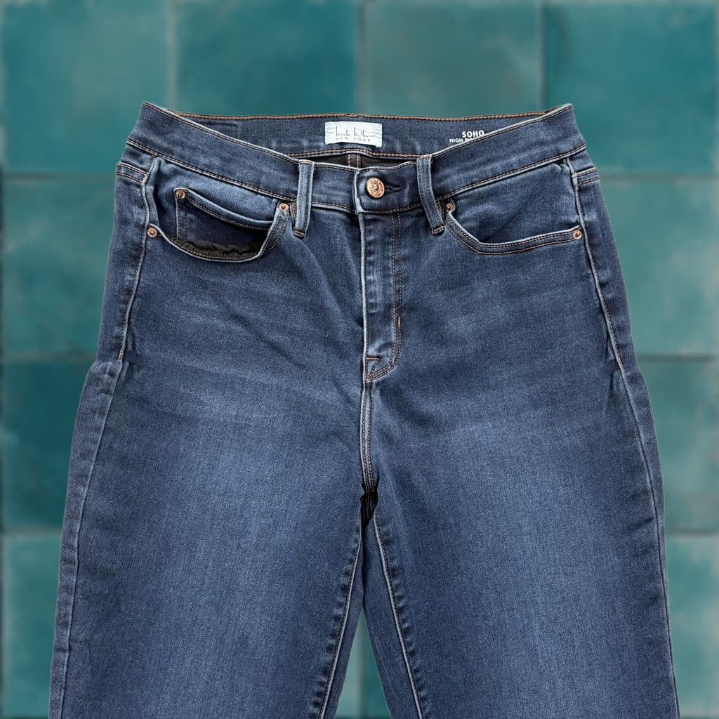 Nicole Miller Nicole Miller Soho High Rise Skinny Jeans Womens 12 Blue Dark Wash Stretch Pants Size 34" / US 12 / IT 48 - 1 Thumbnail