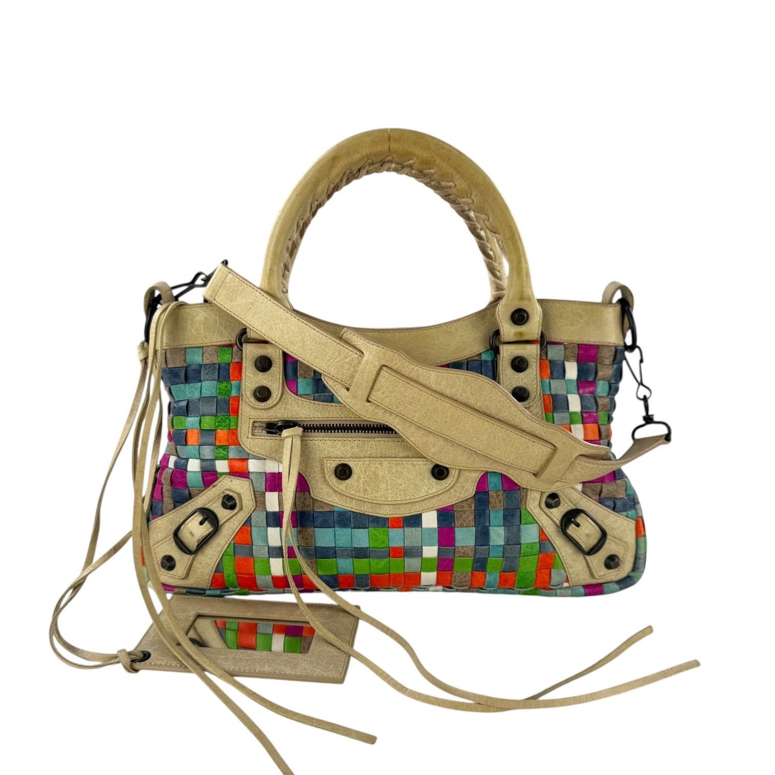 Bottega Veneta Balenciaga Multicolor Woven City Bag Size ONE SIZE - 1 Thumbnail
