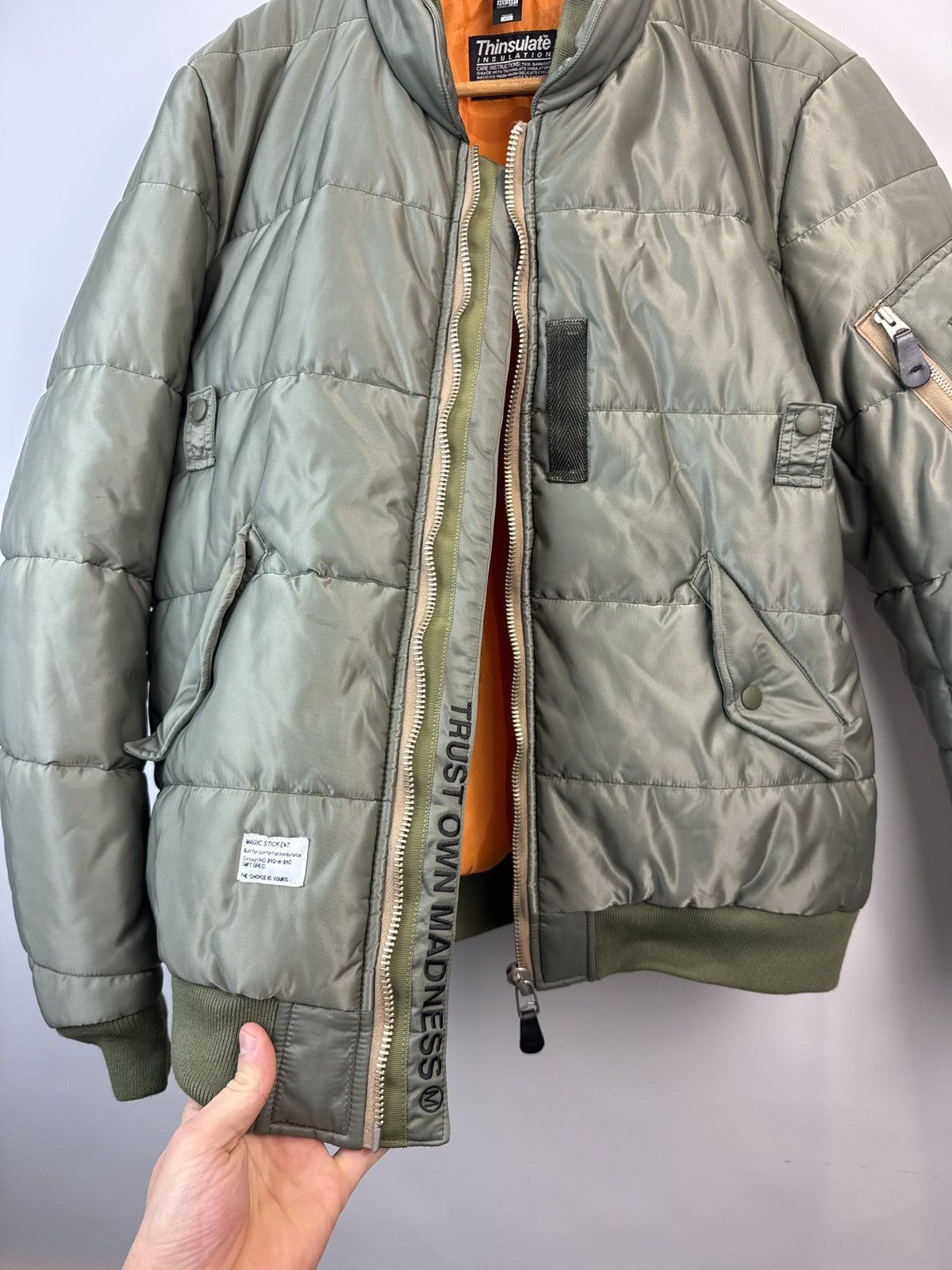 MAGIC STICK Magic Stick Ma-1 Down Jacket Thinsulate Japan Brand Size L Size US L / EU 52-54 / 3 - 13 Thumbnail