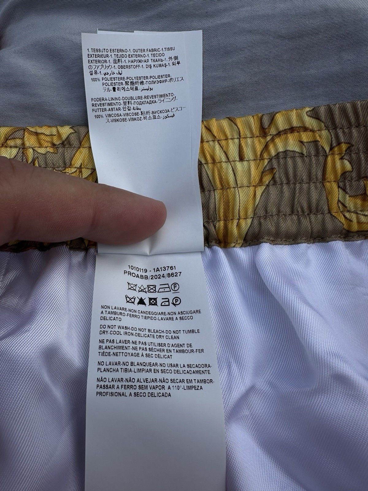 Versace Versace Brown Shorts With Gold Vines All Around Retail $112 Size US 36 / EU 52 - 5 Thumbnail