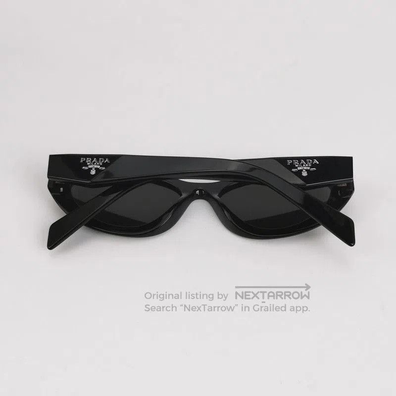 Prada Prada Black Full Frame Logo Sunglasses. Size ONE SIZE - 5 Thumbnail