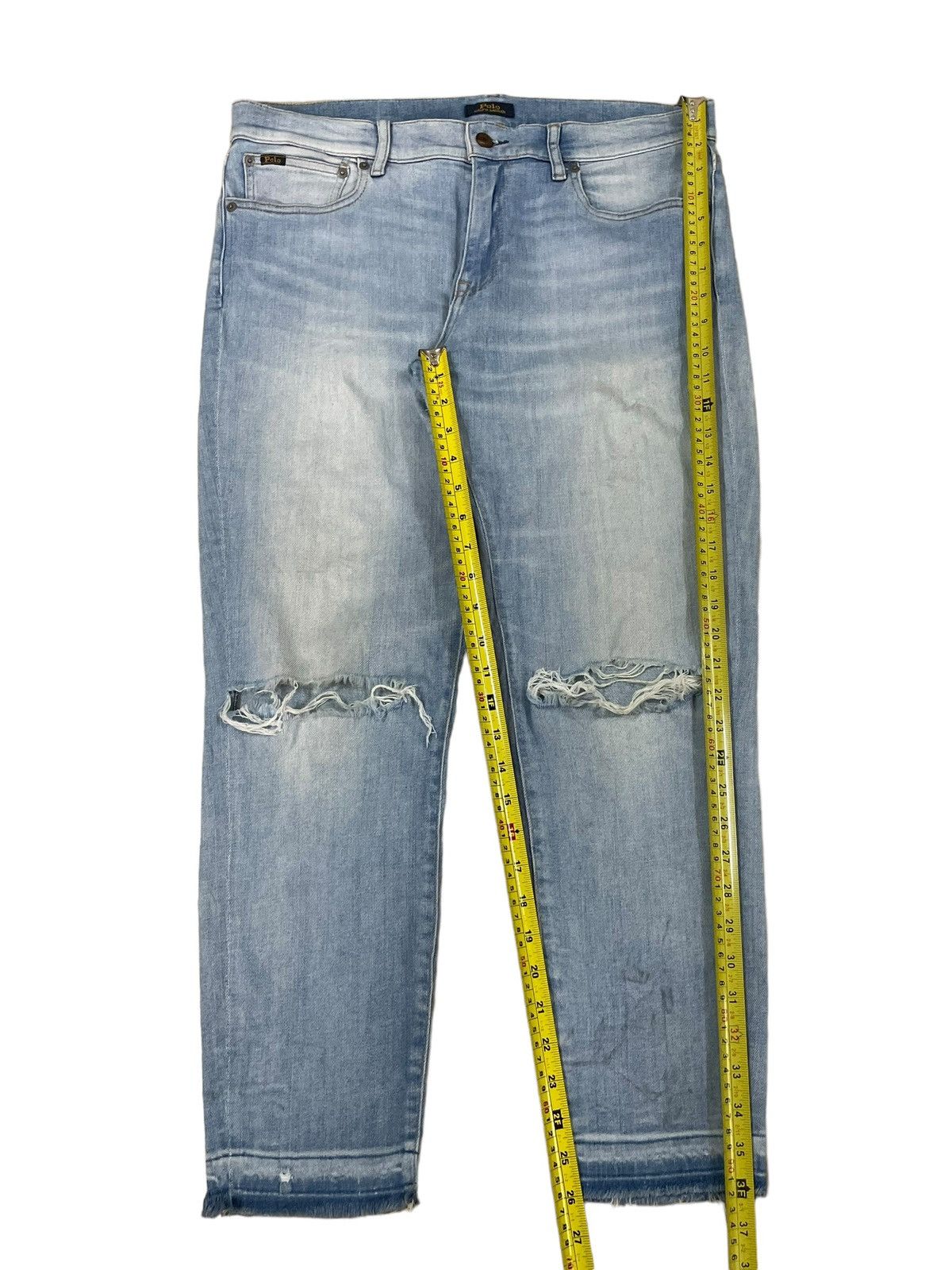 Polo Ralph Lauren Polo Ralph Lauren Unisex Distressed Slim Tapered Jeans Size US 34 / EU 50 - 18 Thumbnail