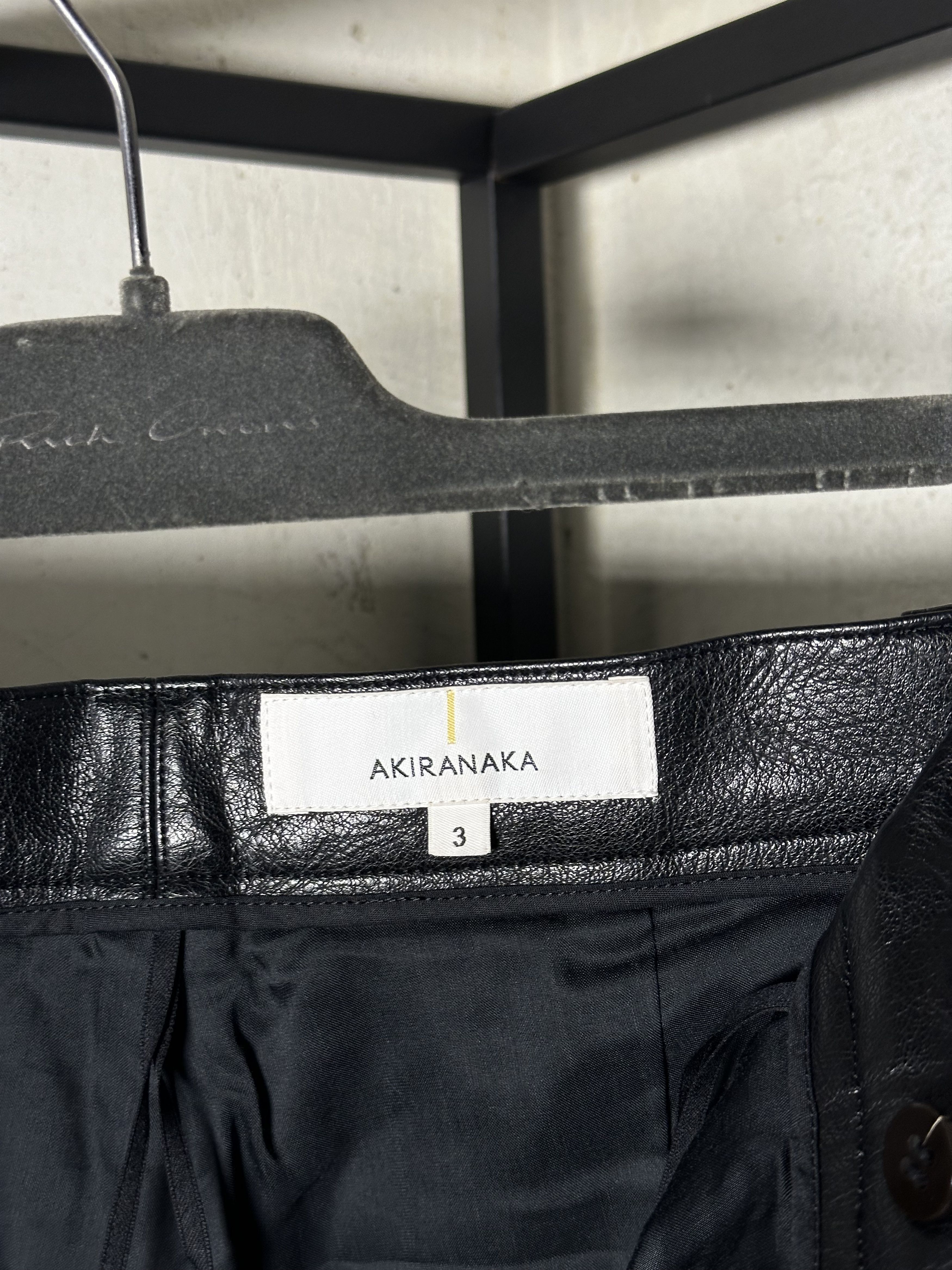 Akira Akiranaka Vegan Leather Straight Pants Size 28" / US 6 / IT 42 - 10 Thumbnail
