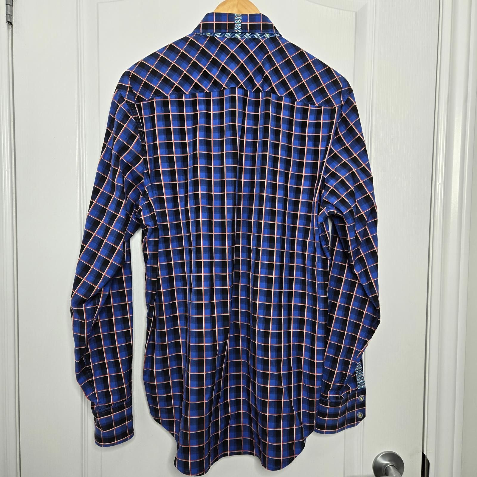 Robert Graham Robert Graham X Dress Shirt Tailored Fit Size 38R - 6 Thumbnail