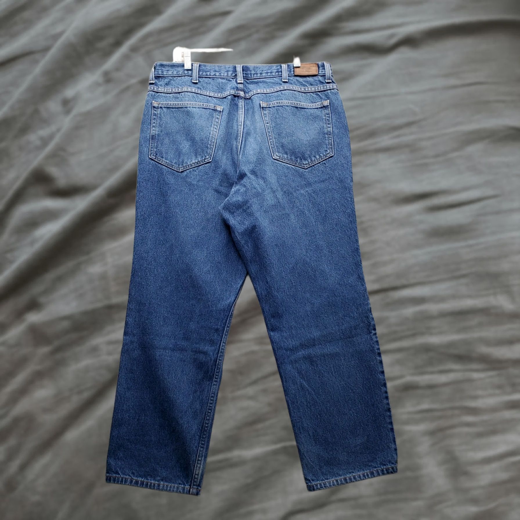 Vintage L.L. Bean Jeans Mens 38 Blue Straight 38x29 Denim Classic Fit Stonewash Pocket Size US 38 / EU 54 - 1 Thumbnail