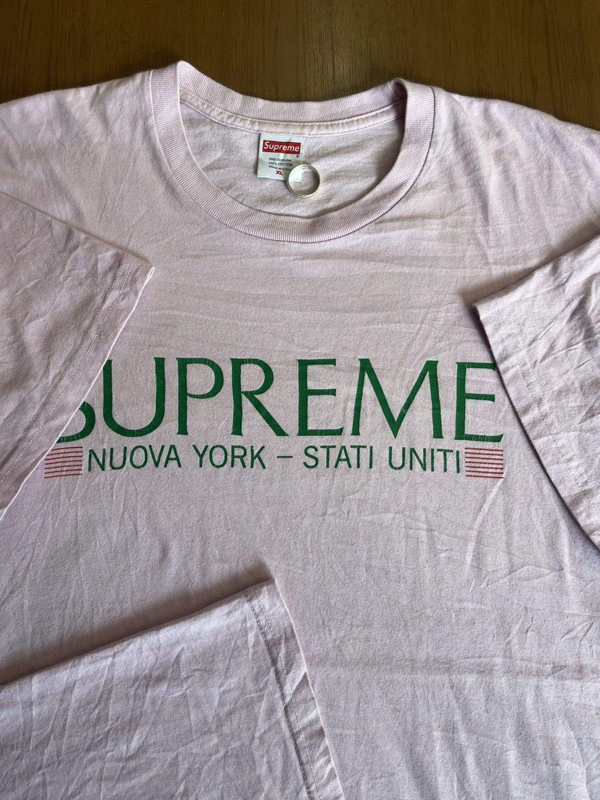 Supreme SUPREME NUOVA YORK - STATI UNIT 00’s Tshirt Size US XL / EU 56 / 4 - 7 Thumbnail