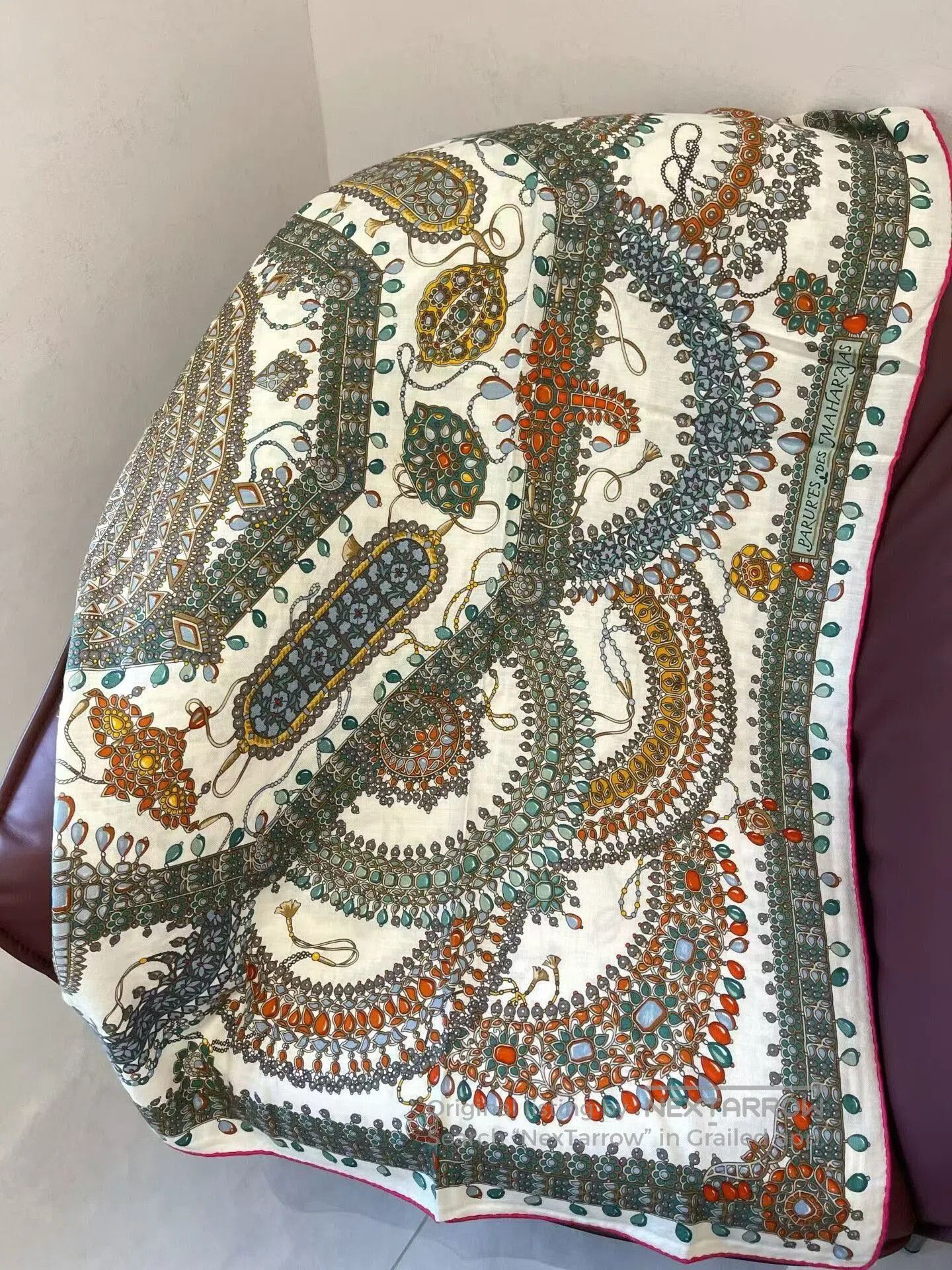 Hermes Hermès Colorful Paisley Scarf Shawl. Size ONE SIZE - 5 Thumbnail
