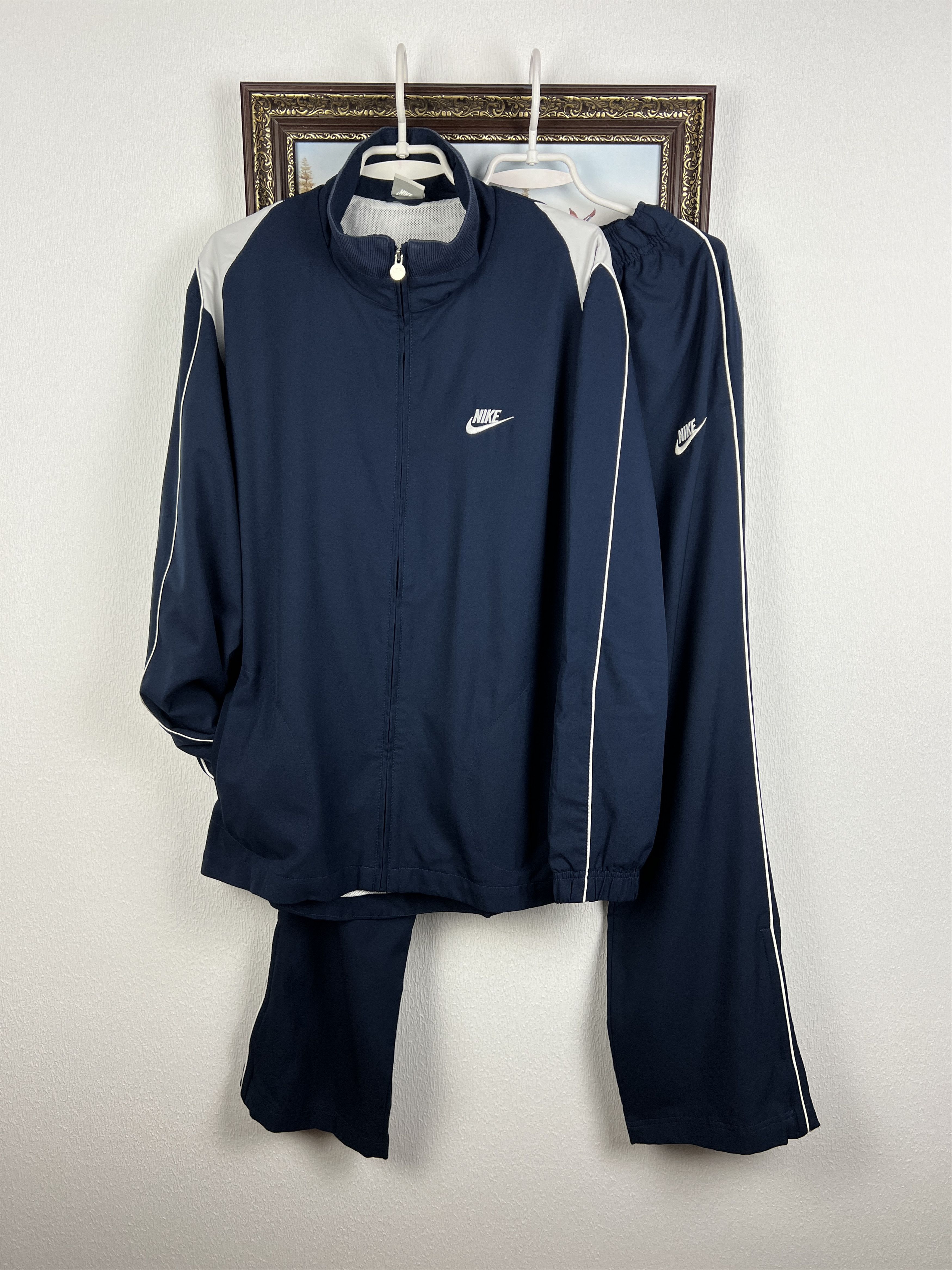 Nike Track Suit Jacket Pants Set Swoosh Rare Hype Track Top Size US L / EU 52-54 / 3 - 1 Thumbnail
