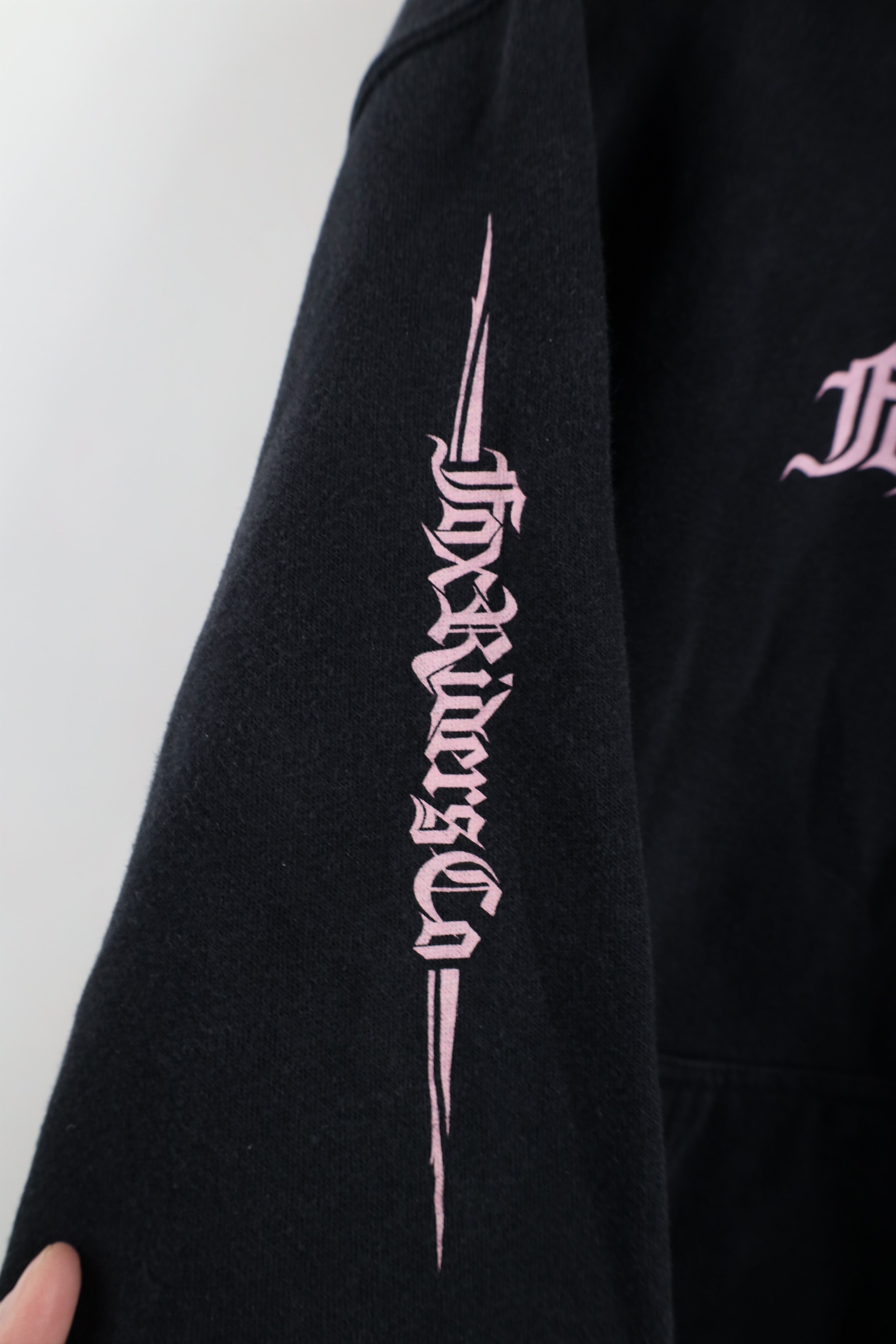 Fox Racing × Vintage Vintage 90s Y2K Fox Racing Spell Old English Hoodie Black Size L / US 10 / IT 46 - 5 Thumbnail