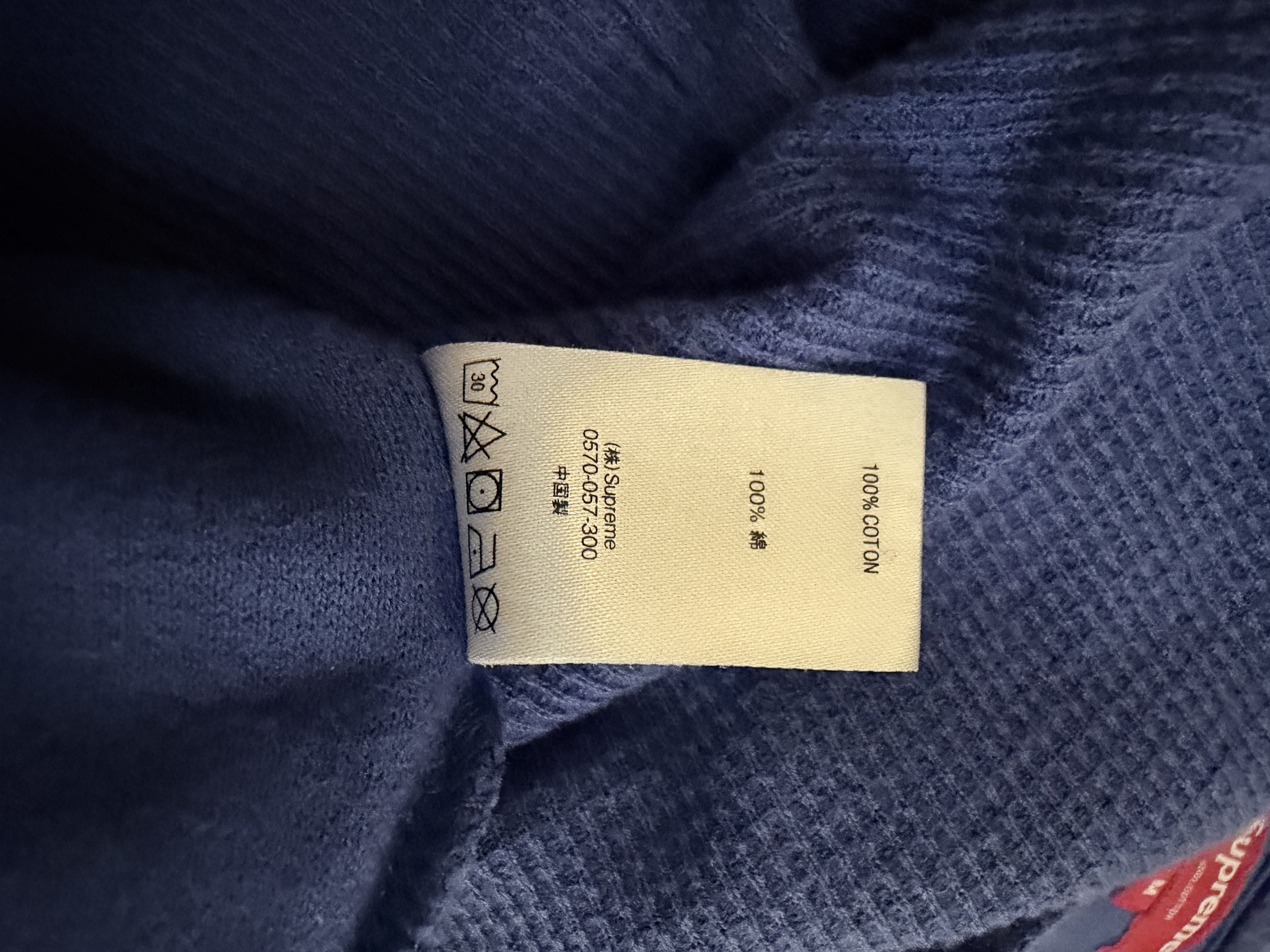 Supreme Supreme Waffle Pocket Tee FW19 Royal Medium Size US M / EU 48-50 / 2 - 6 Thumbnail