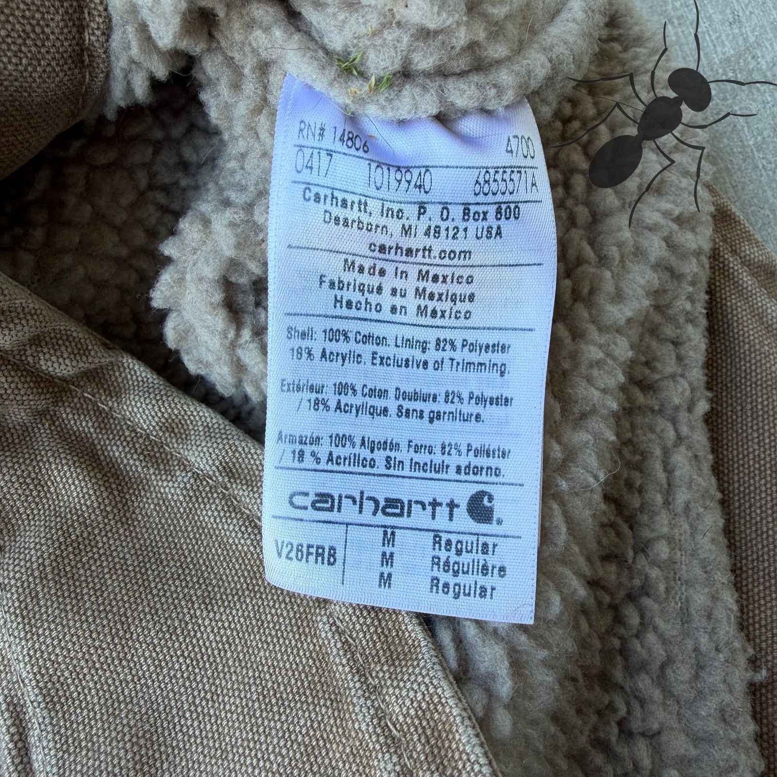 Carhartt × Vintage Carhartt V26 FRB brown Sherpa work wear vest Size US M / EU 48-50 / 2 - 3 Thumbnail