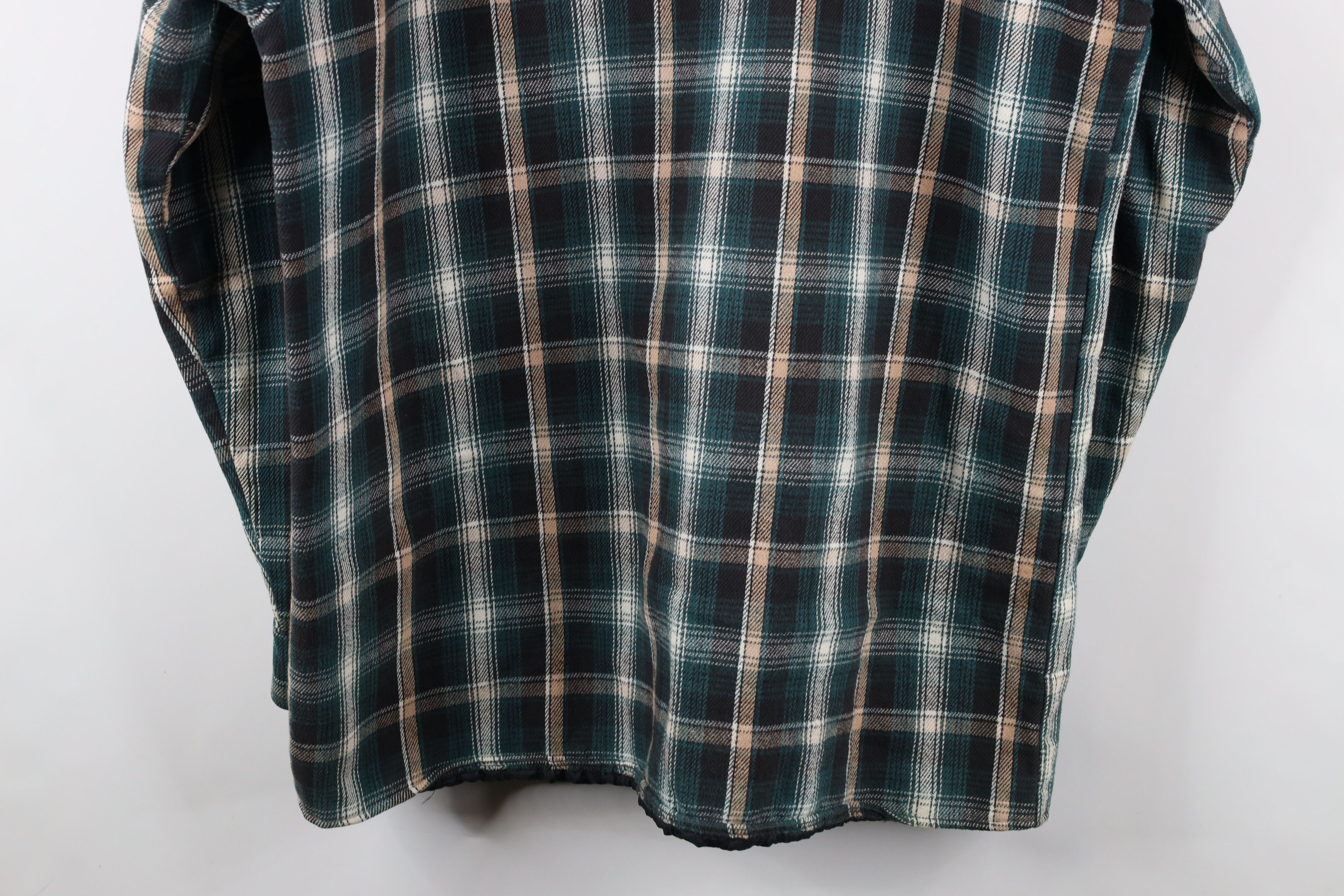 FiveBrother × Vintage Vtg 90s Five Brother Flannel Snap Button Shirt Jacket USA Size US XL / EU 56 / 4 - 12 Thumbnail