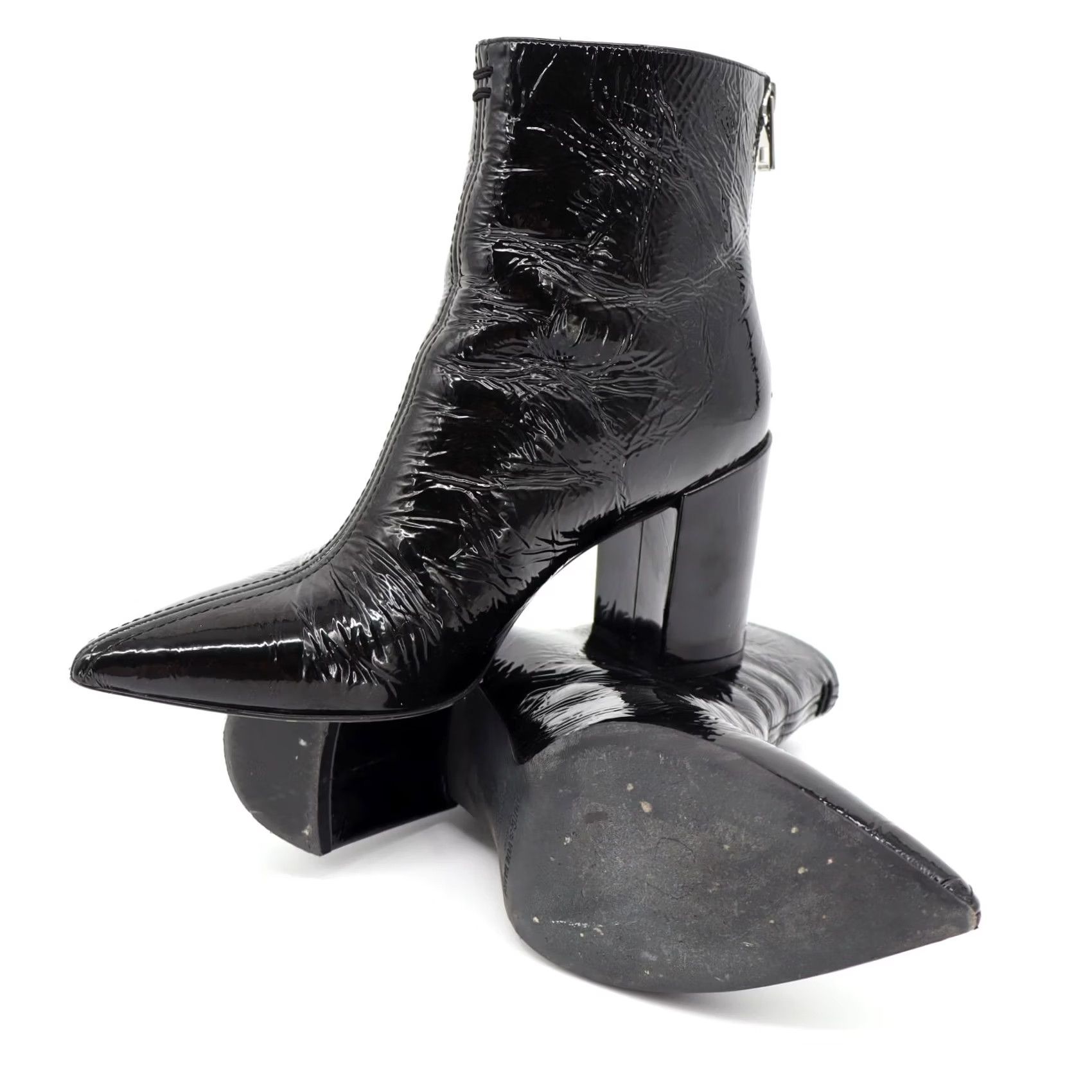 Zadig & Voltaire Zadig & Voltaire Paris Patent Leather Ankle Boots Glimmer Vernise Noir Black Patent Leather Bootie Size 37 Womens Size US 7 / IT 37 - 2 Thumbnail