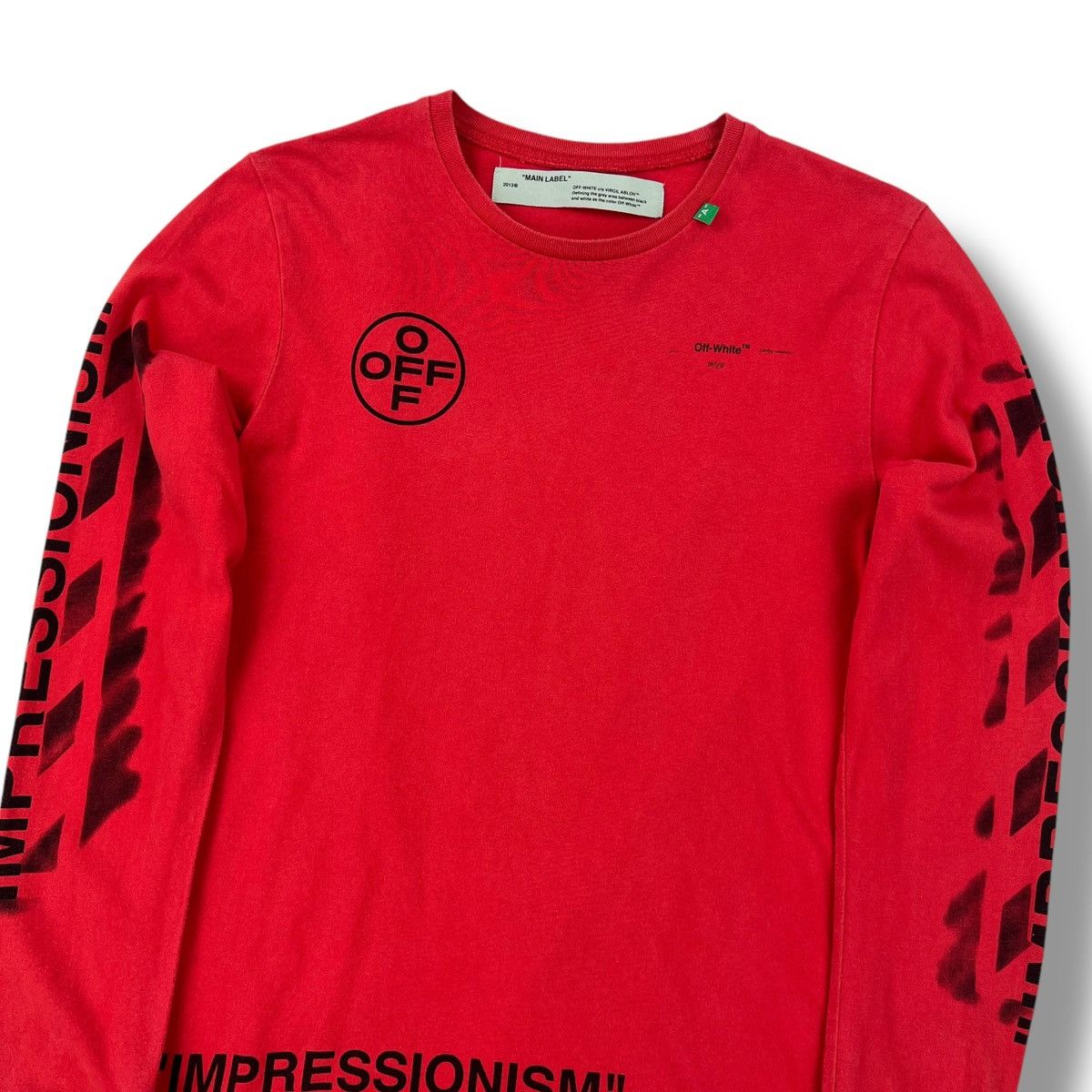 Off-White Off-White Impressionism Arrows Red Long Sleeve T Shirt Size US S / EU 44-46 / 1 - 3 Thumbnail