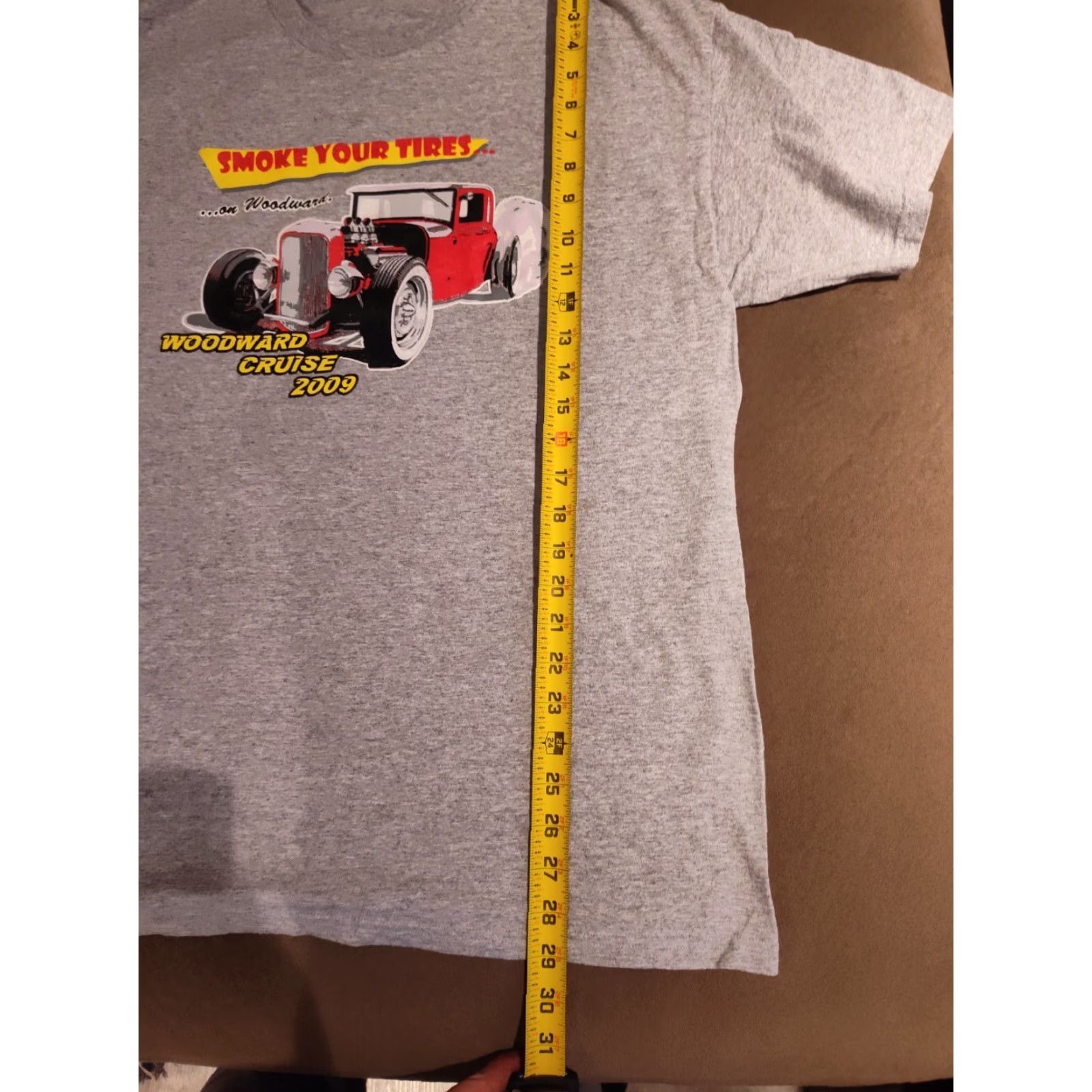 Gildan VINTAGE Dream Cruise T-Shirt Gray 2009 Cars Michigan XL Men Crew Neck Short Sleeve Cotton Gildan Logo Shirt Size US XL / EU 56 / 4 - 5 Thumbnail