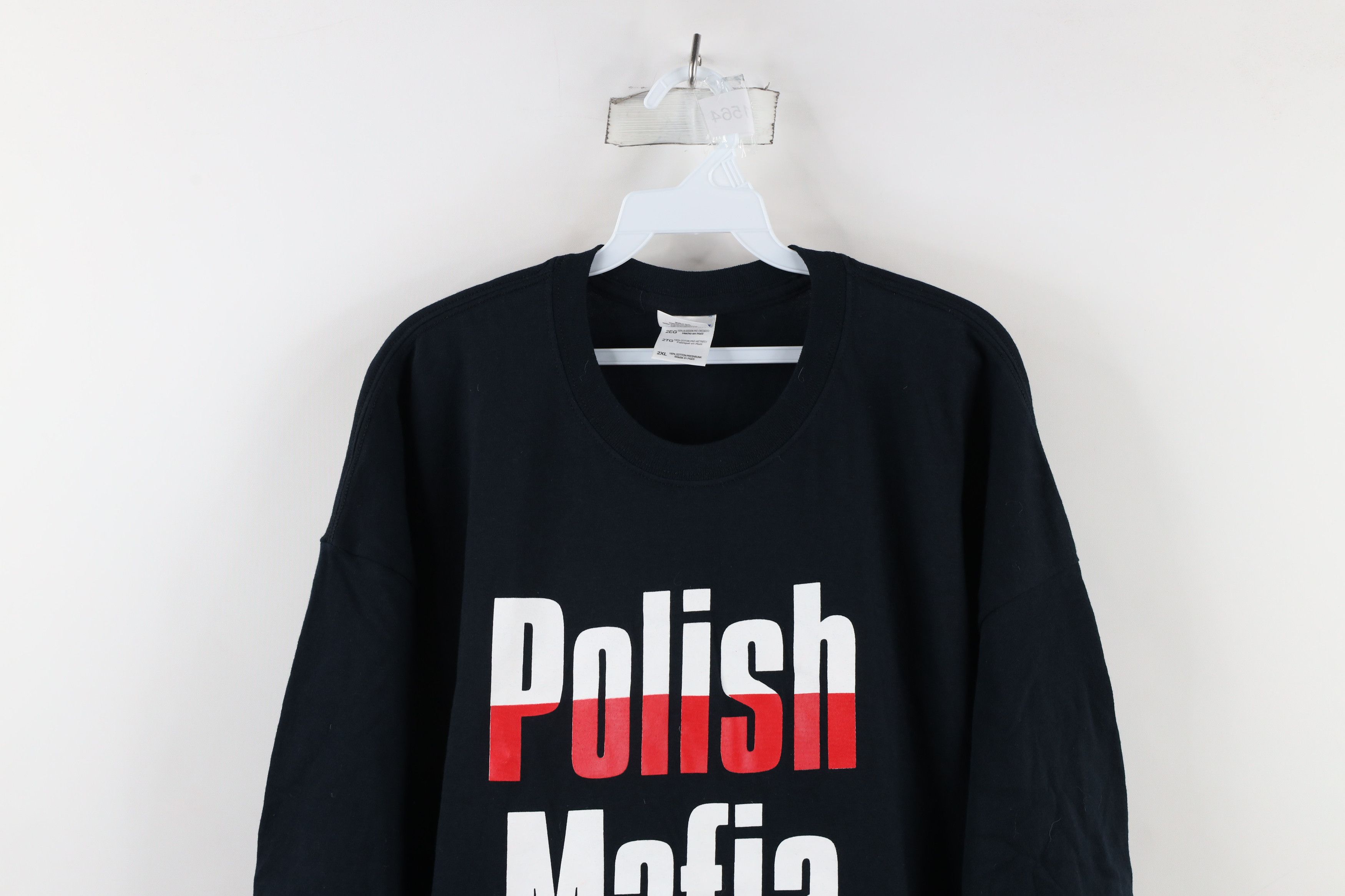 Vintage Vintage Streetwear Out Polish Mafia T-Shirt Black Cotton Size US XXL / EU 58 / 5 - 2 Thumbnail