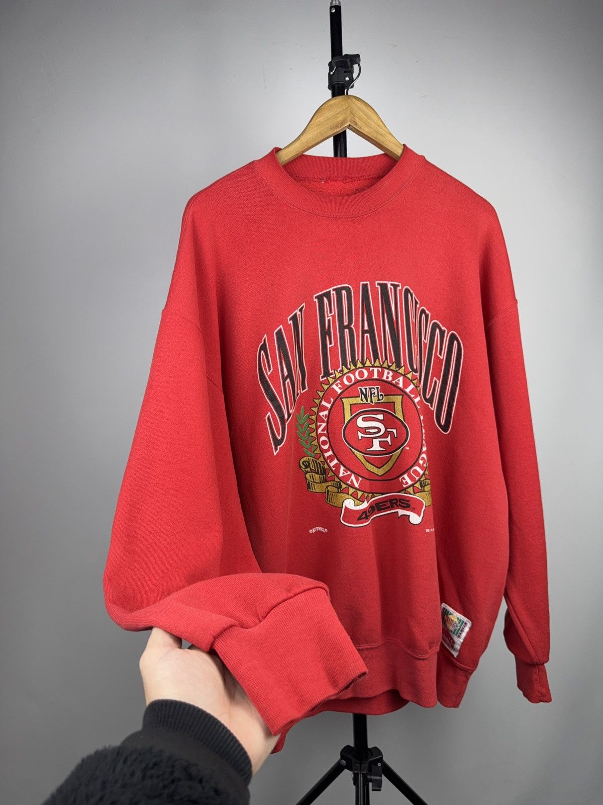NFL Vintage 1993 49ers Nutmeg Mills Sweatshirt San Francisco NFL Size US XL / EU 56 / 4 - 9 Thumbnail