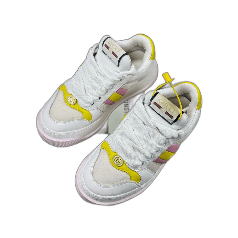 Gucci Gucci White and Yellow Sneakers Size 37 Size US 6 / IT 36 - 1 Thumbnail