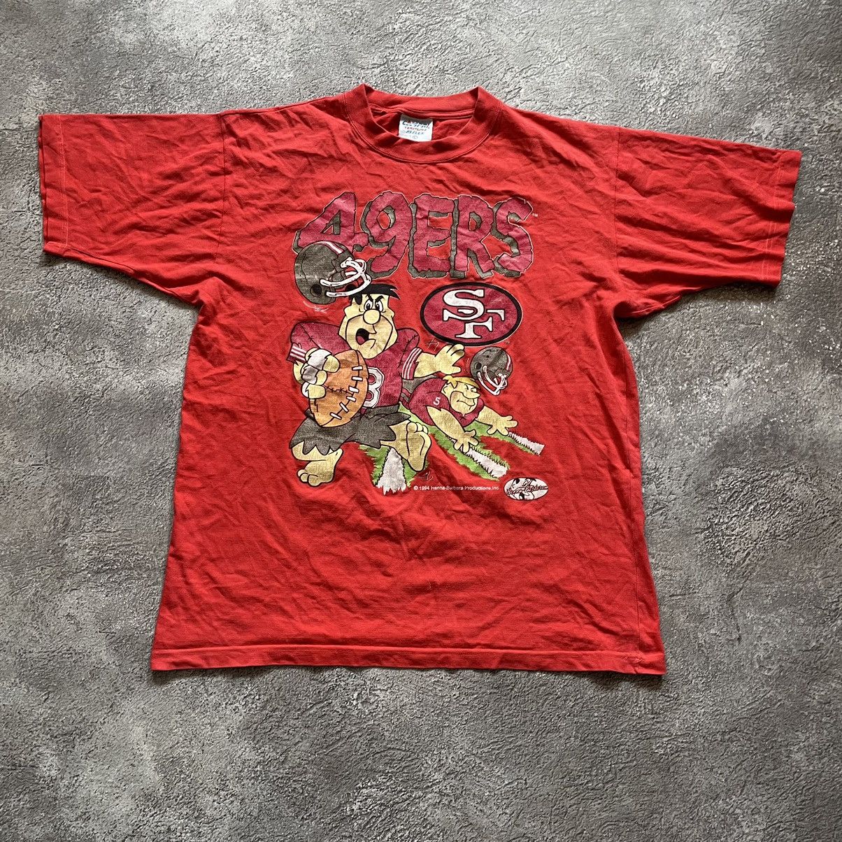 Cartoon Network VINTAGE THE FLINTS-TONES NFL MOVIE BIG PRINT MOVIE 90S Size US XL / EU 56 / 4 - 2 Thumbnail