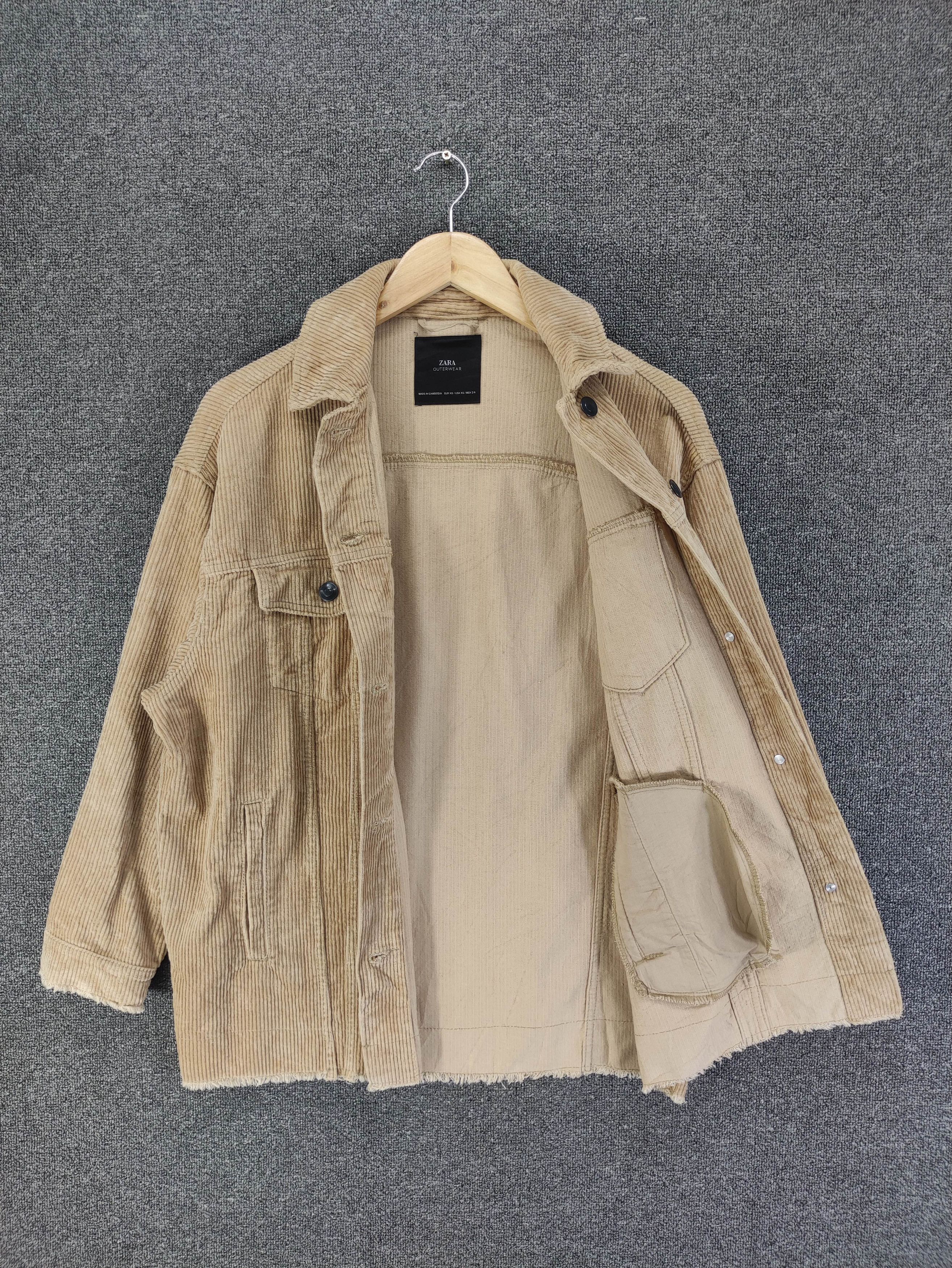 Zara Vintage Zara Outerwear Corduroy Jacket Size L / US 10 / IT 46 - 5 Thumbnail