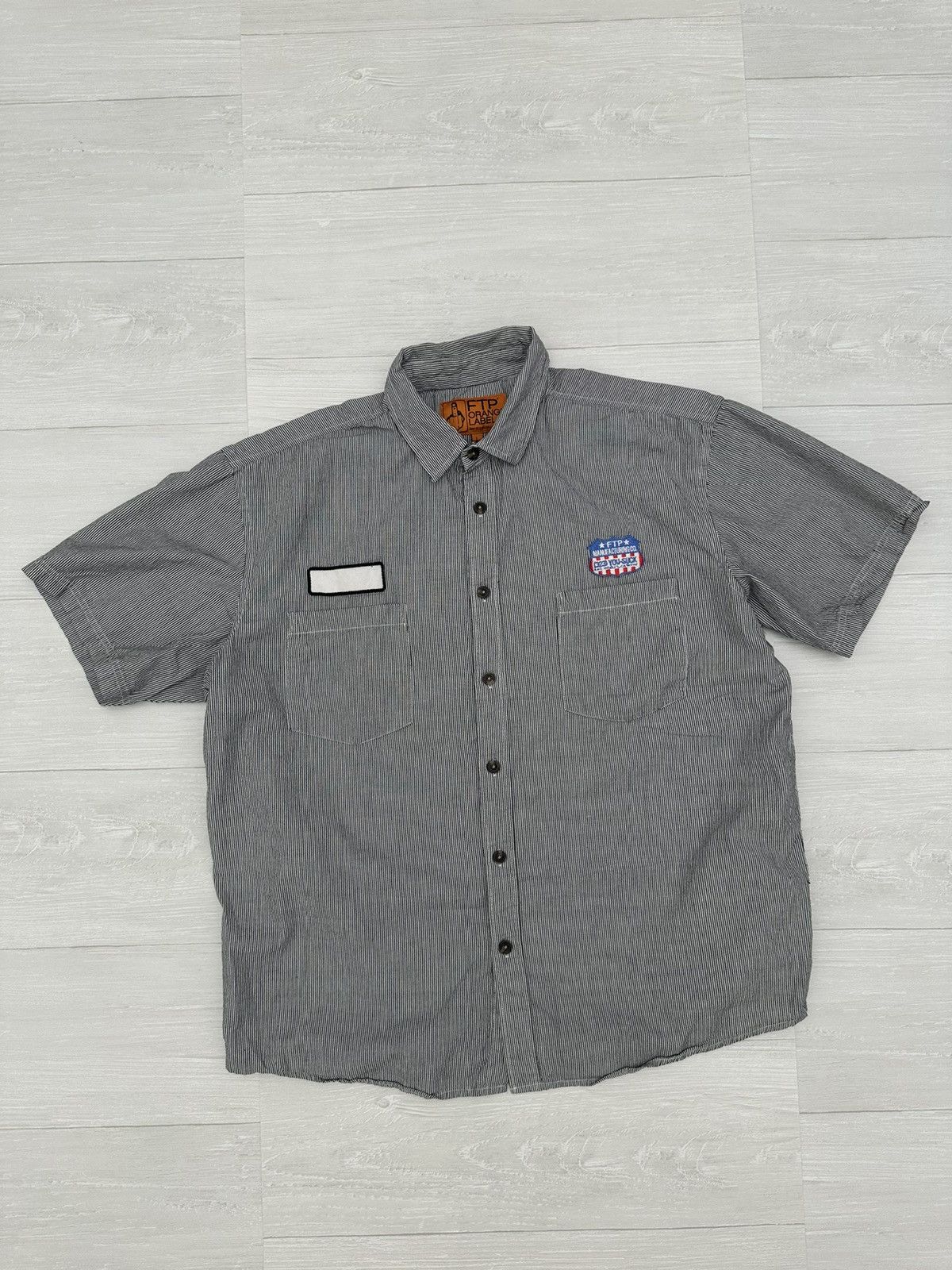 Fuck The Population Fuck The Population Black Pinstripe " Fuck You " Work Shirt Size US L / EU 52-54 / 3 - 1 Thumbnail