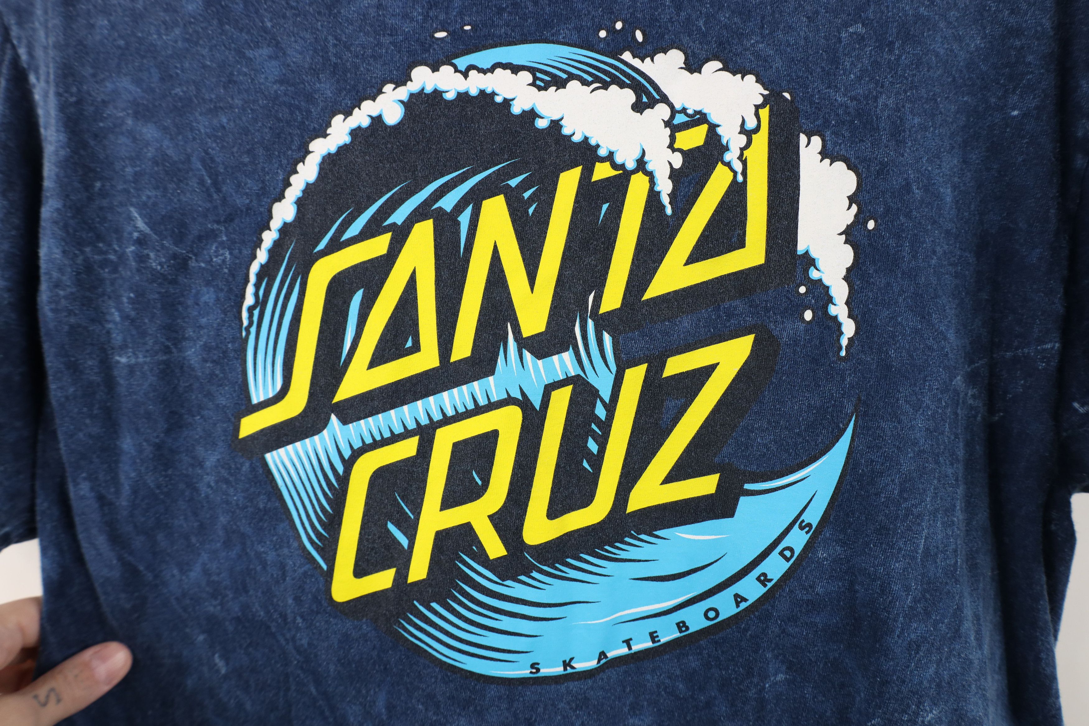 Santa Cruz Skateboards Vintage Y2K Santa Cruz Skateboards Acid Wash Surfing T-Shirt Size US S / EU 44-46 / 1 - 11 Thumbnail