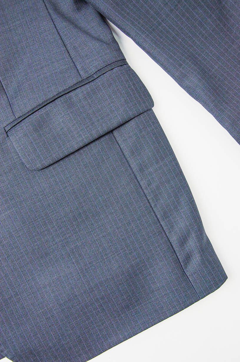 Ermenegildo Zegna Zegna Traveller Wool Silk Blazer Dark Grey Pinstripe 40S Size 40S - 4 Thumbnail