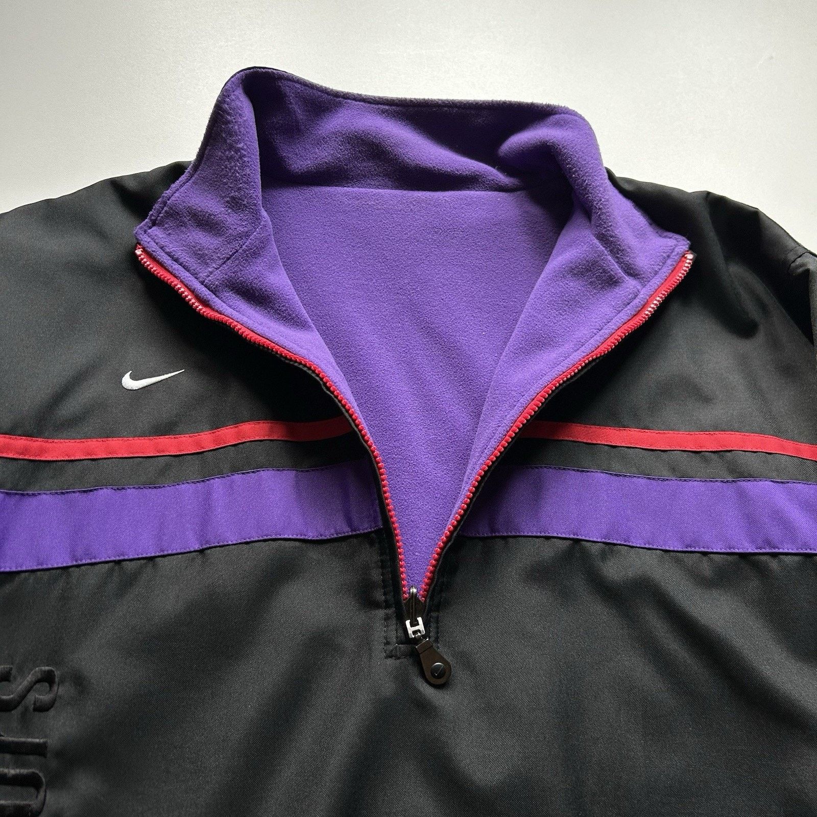 NBA × Nike Vintage Nike Toronto Raptors NBA Jacket 1/4 Zip Large Rare Size US L / EU 52-54 / 3 - 7 Thumbnail